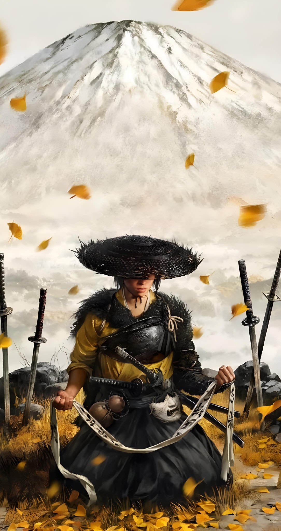 Ghost of Yotei phone wallpaper