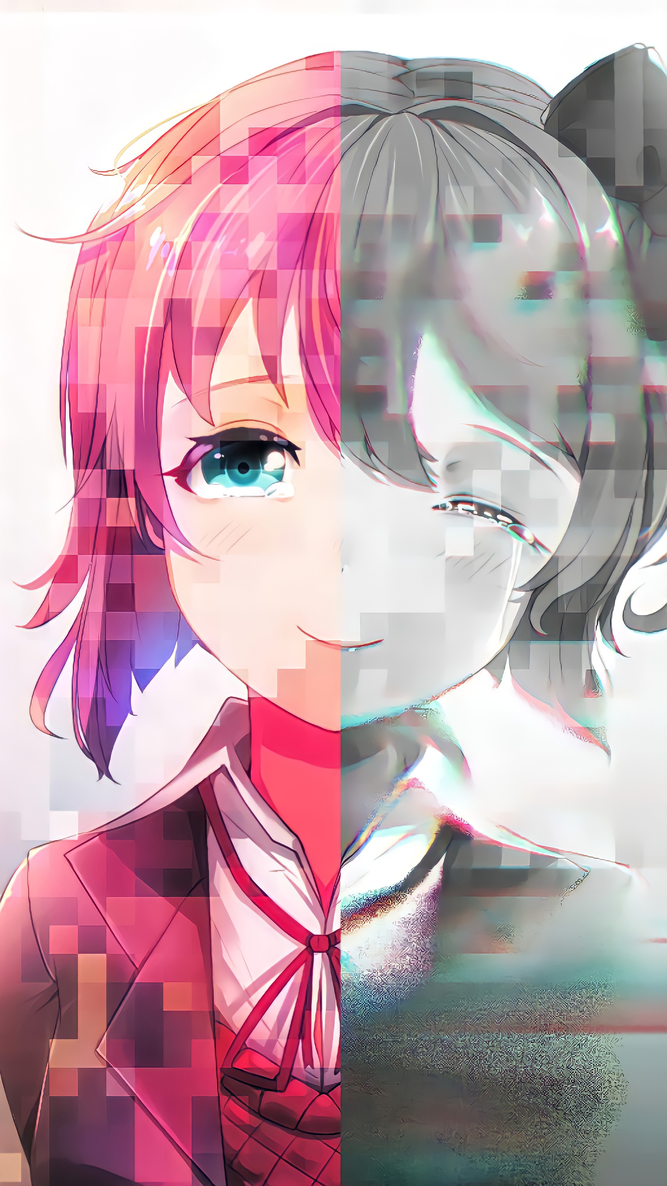 Sayori wallpaper i made art