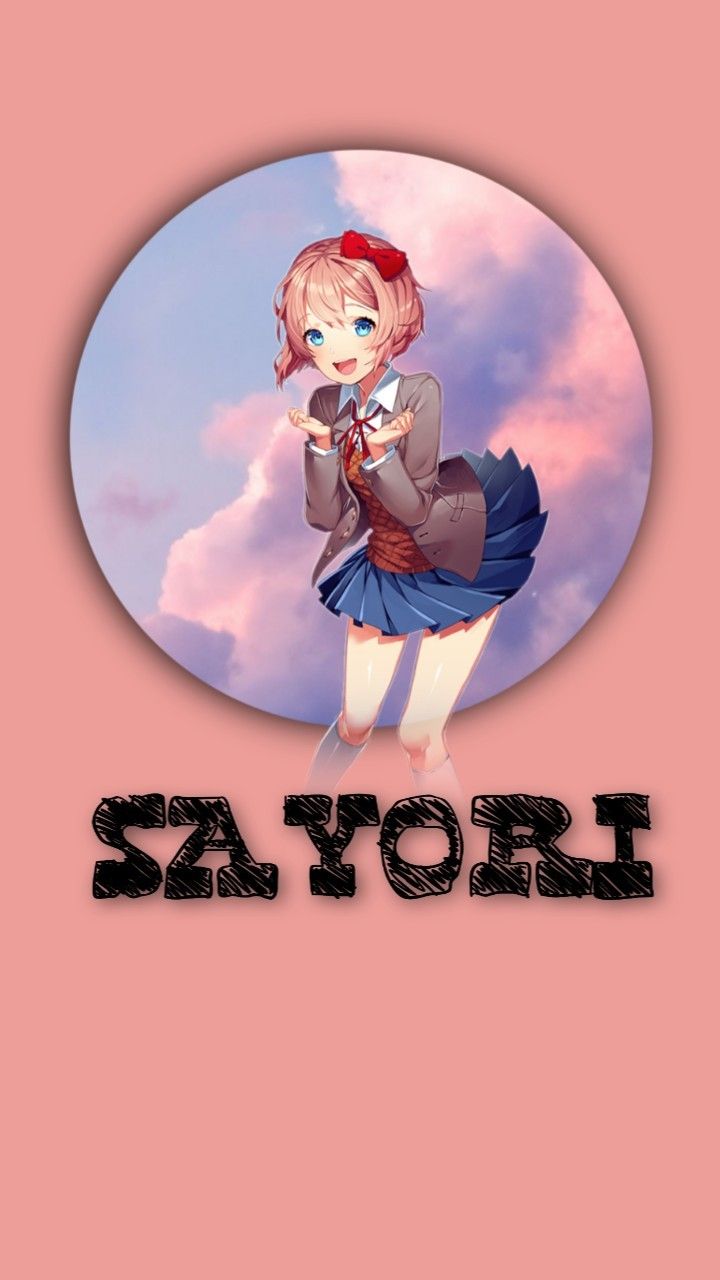 Sayori ddlc phone background