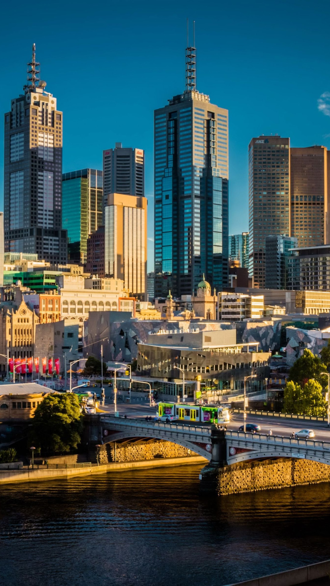 Melbourne Skyline Widescreen Wallpaper