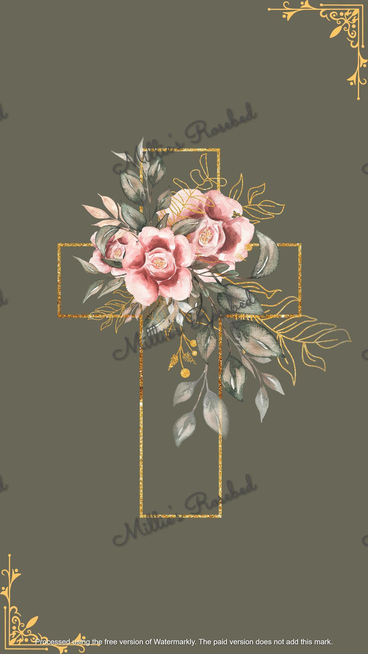 Love Jesus. Religion, Cross, Flowers, Lord