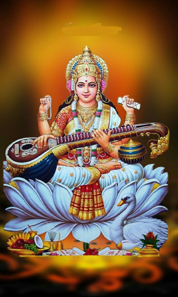 saraswati goddess, lord, laptop, hindu