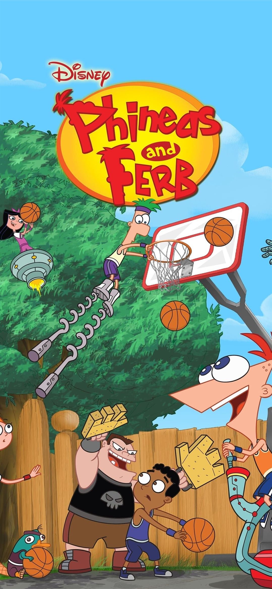 Phineas and Ferb Plex iPhone Wallpaper