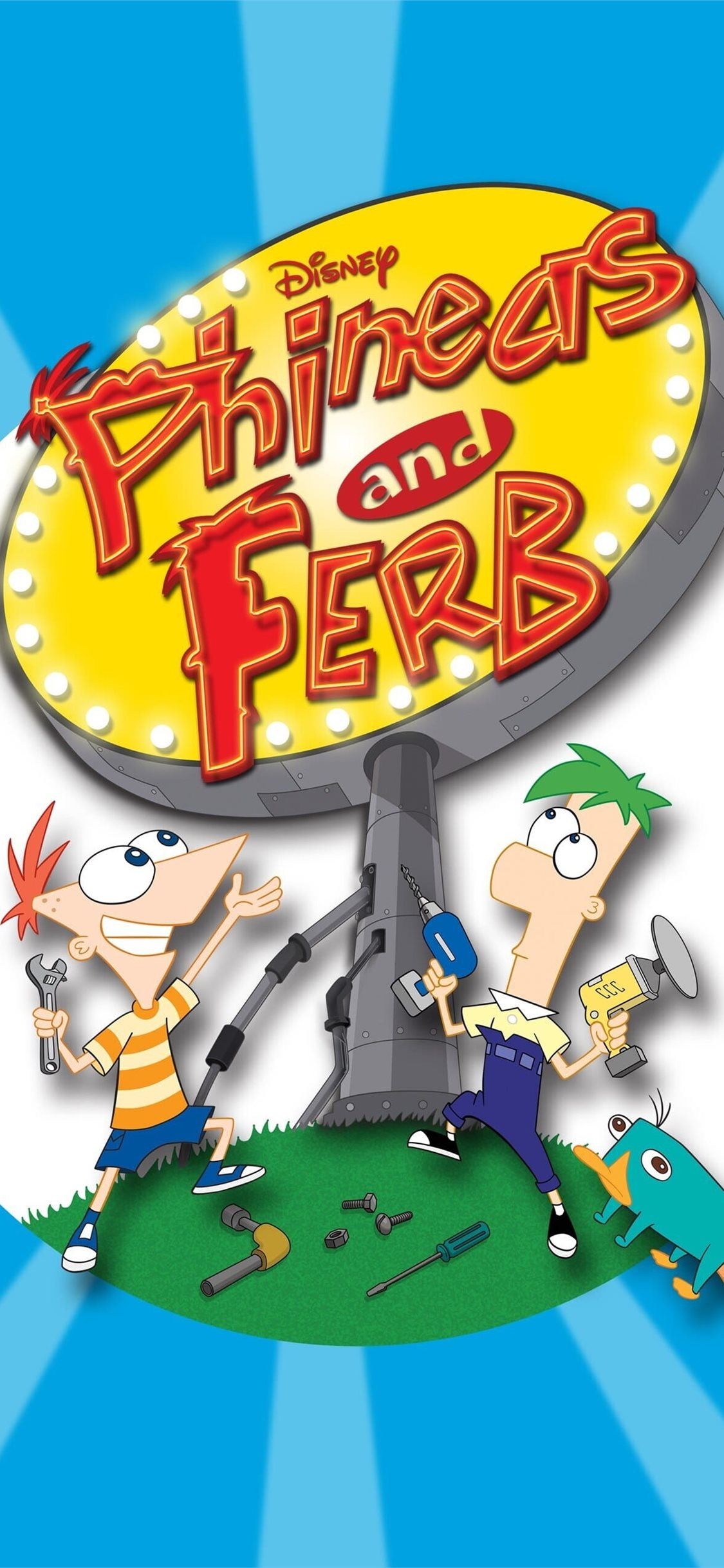 Phineas and Ferb Plex iPhone Wallpaper