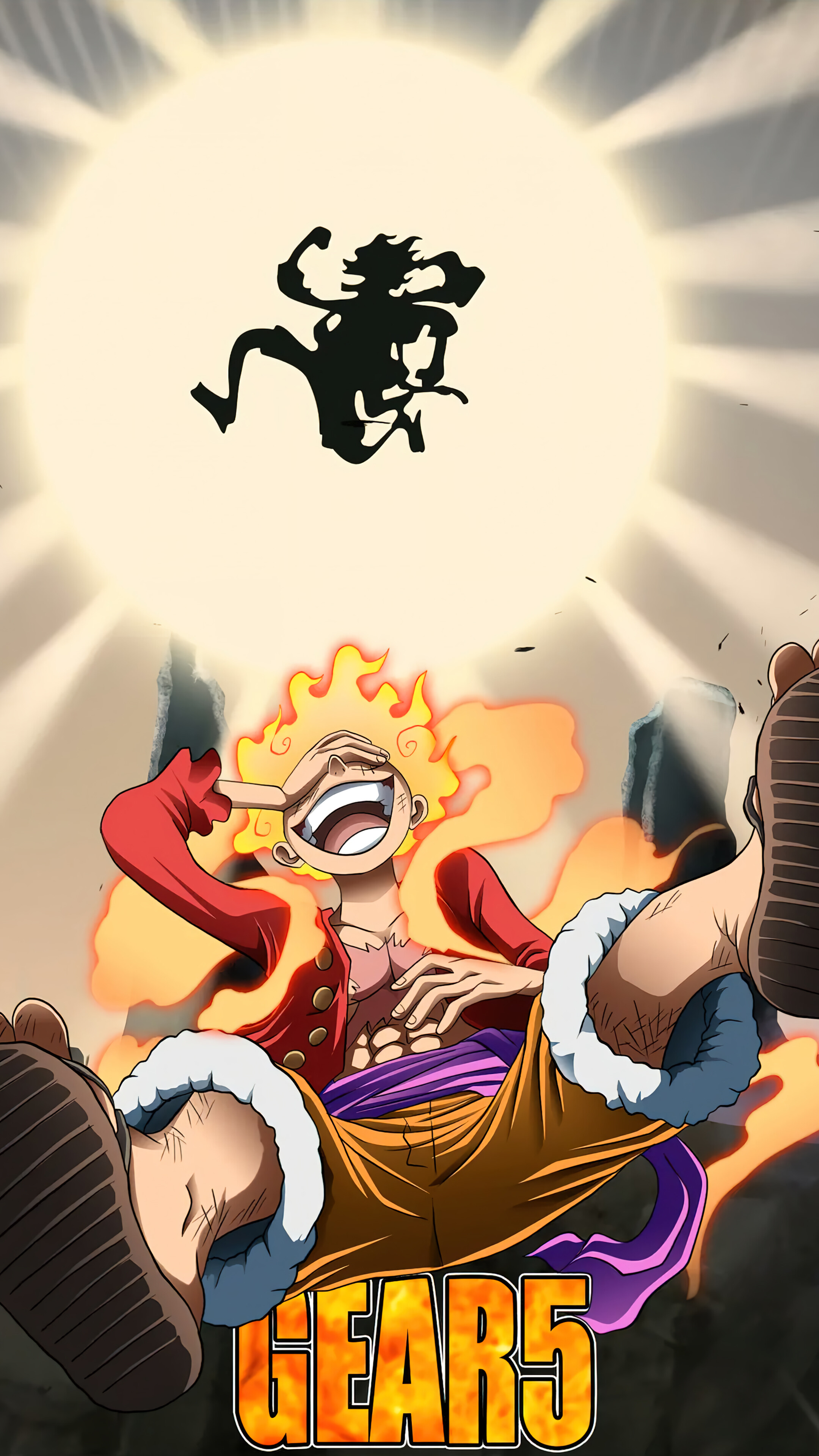 Luffy Gear 5 Sun God Nika One Piece