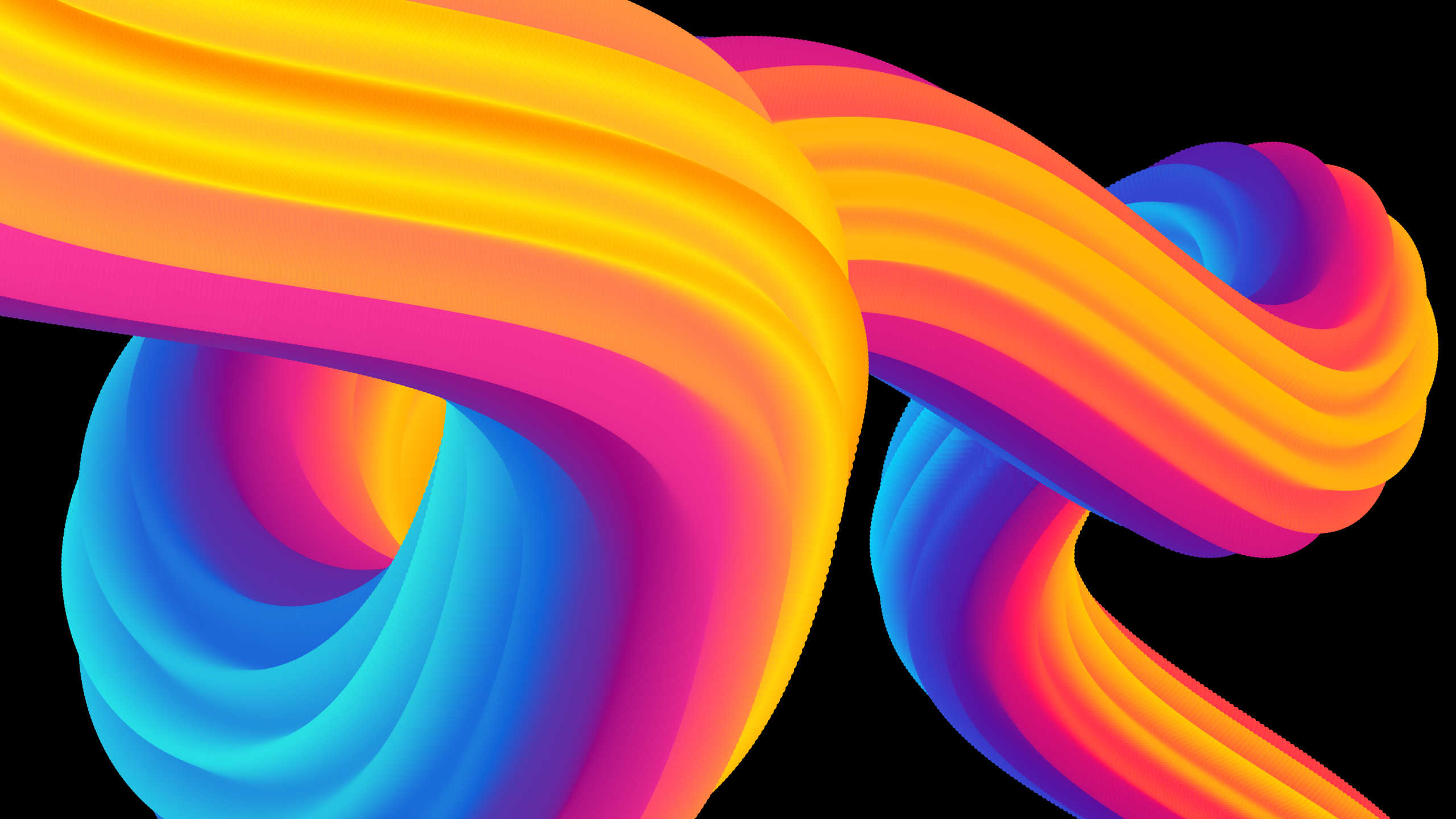 Colorful abstract Wallpaper 4K, Black