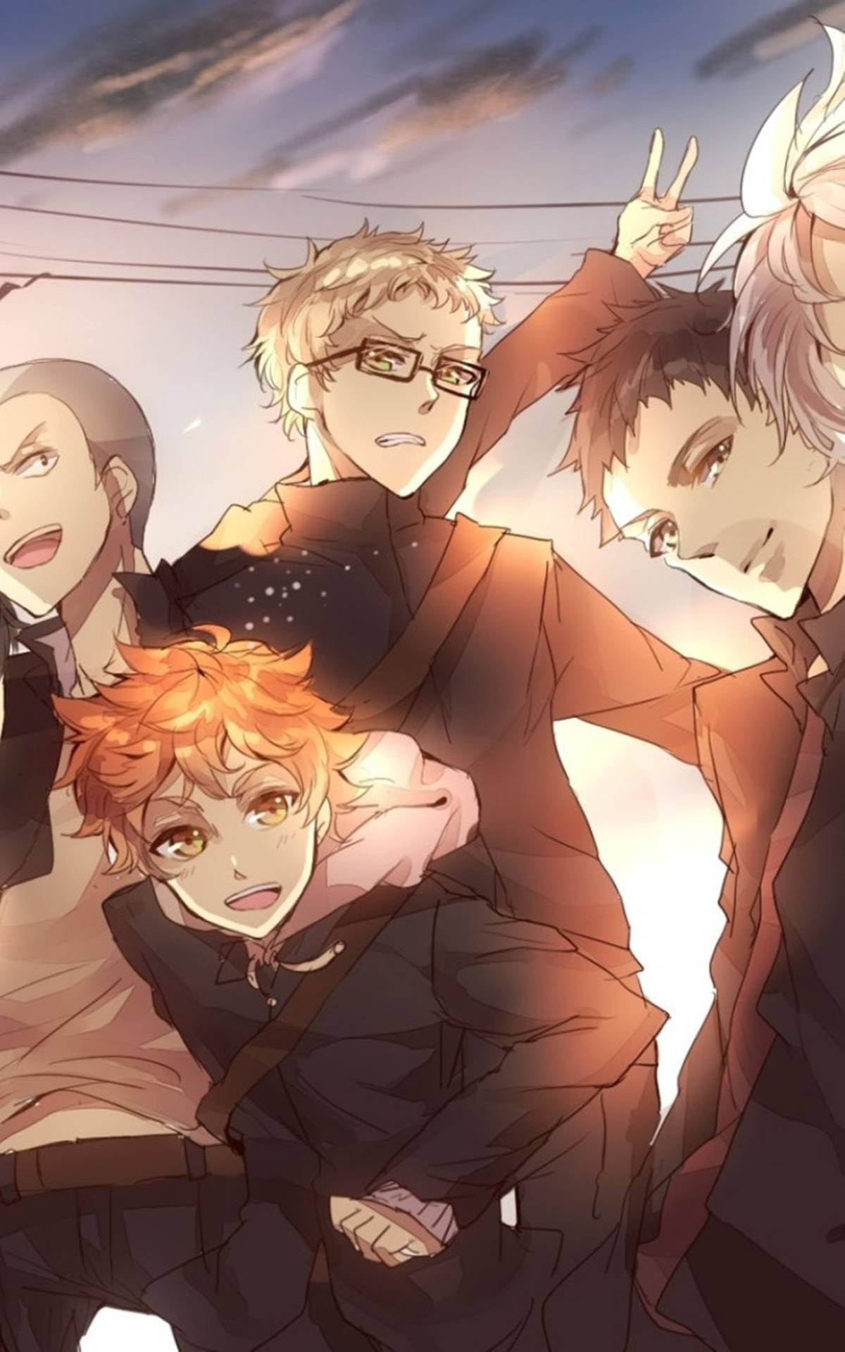 Haikyuu 4k Tsukishima, Hinata, Tanaka