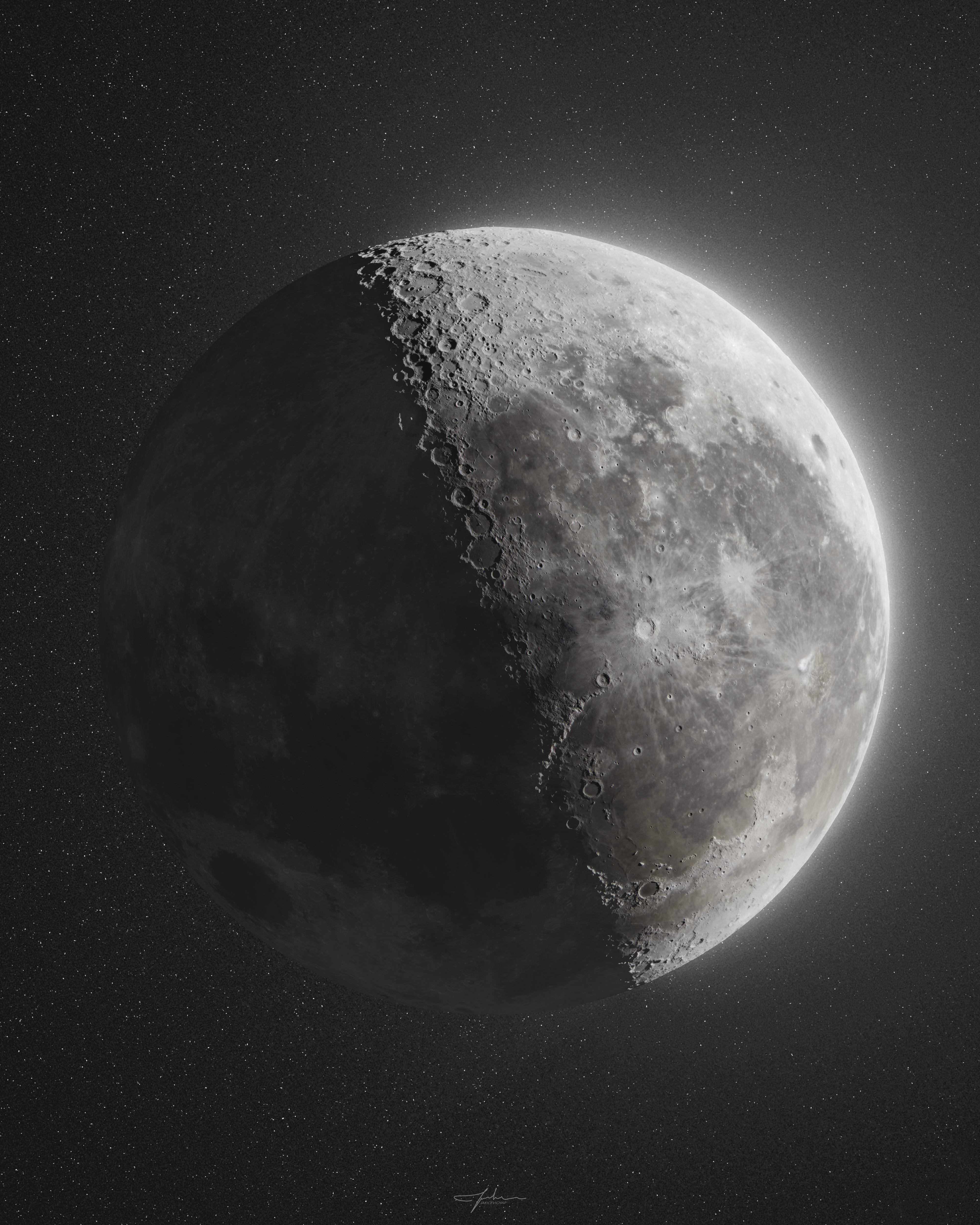 photo of the Last Quarter Moon