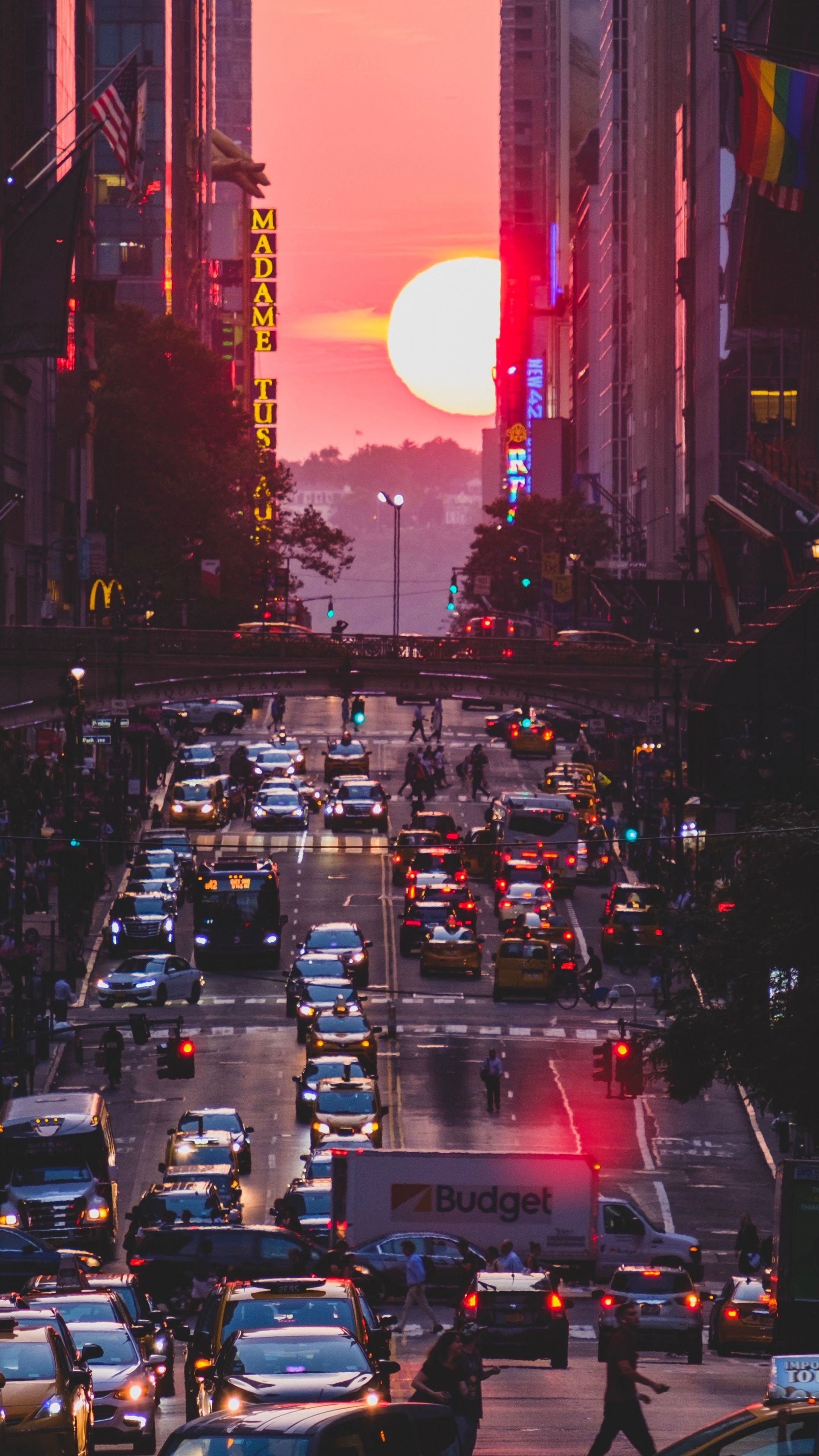 New York Sunset Wallpaper