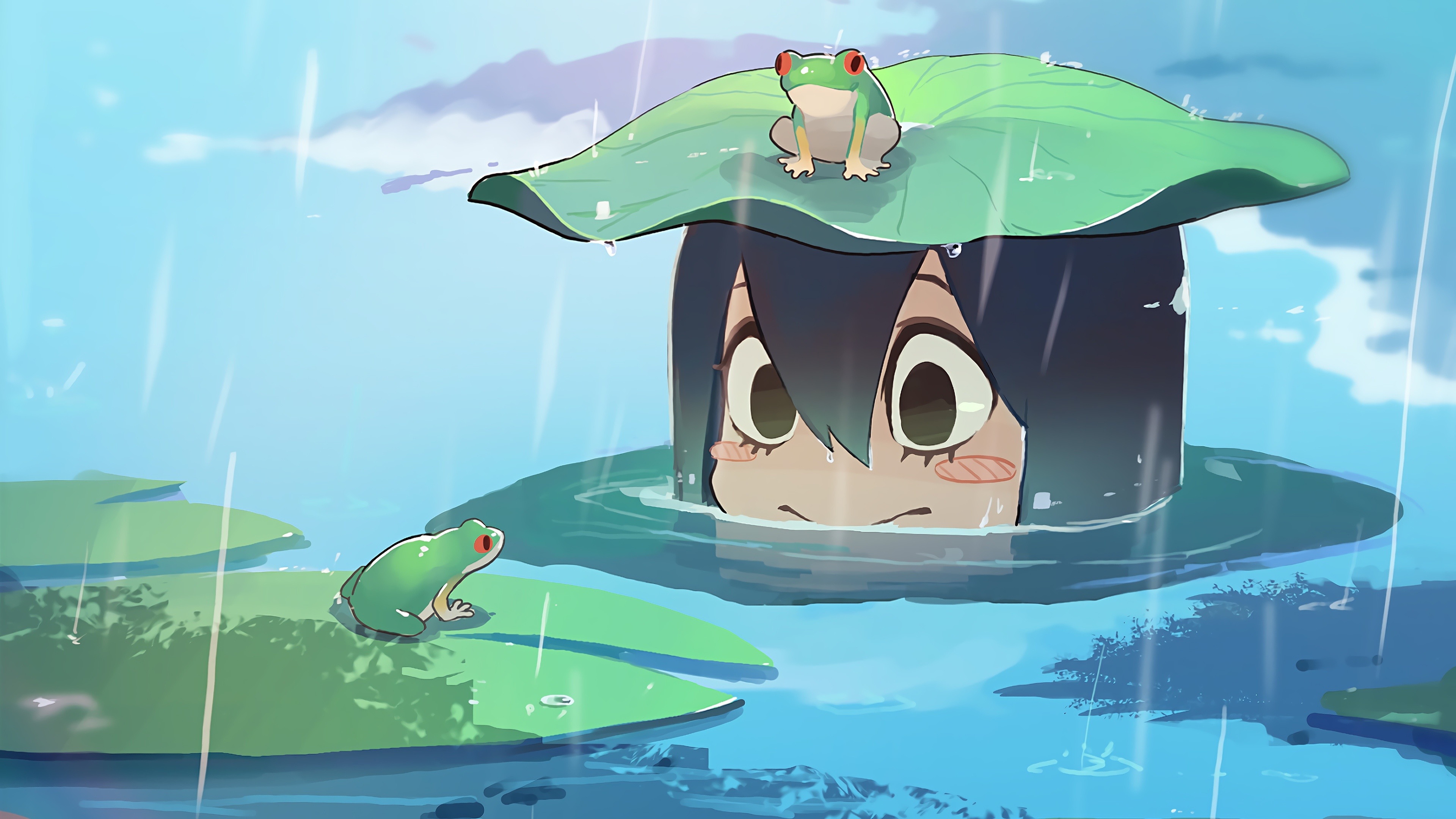 Tsuyu Asui Frogs 4K Wallpaper .398