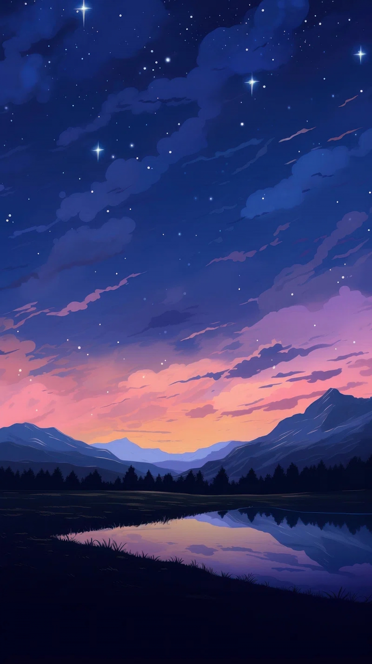 Cartoon Drawing Anime Sunset Gorgeous