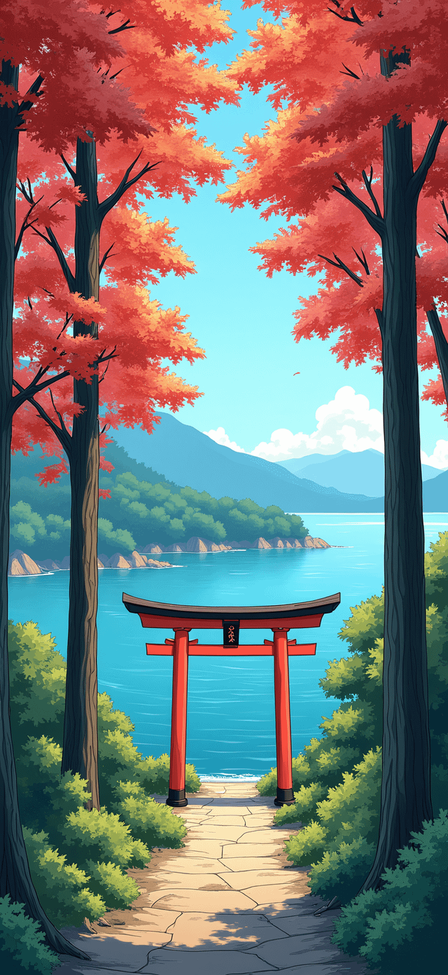 Anime Style Japan Themed Wallpaper
