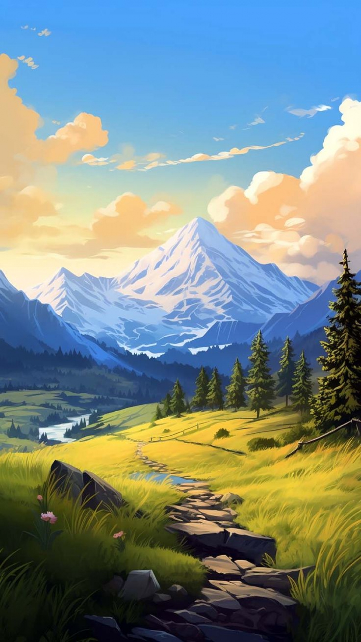 Peaceful Serene Naturescape With