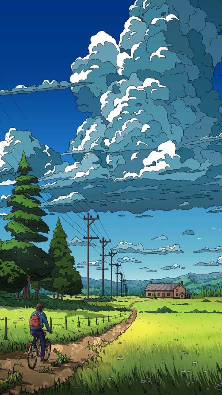 Cloudy Sky Nature iPhone Wallpaper