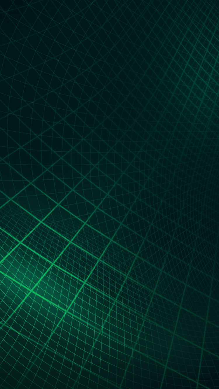Abstract Line Digital Dark Green