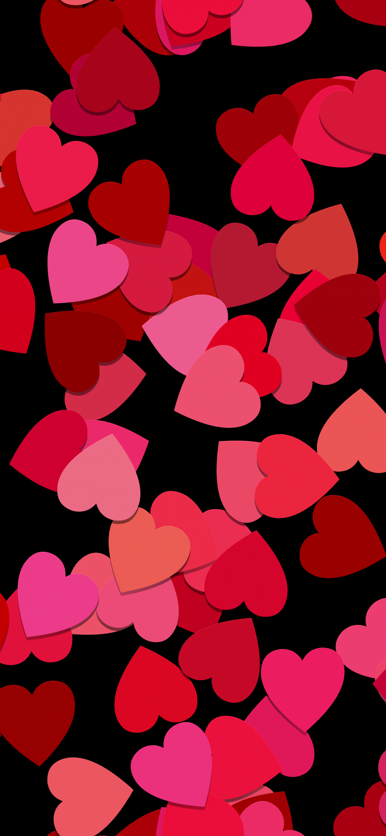 Love hearts Wallpaper 4K, Red aesthetic