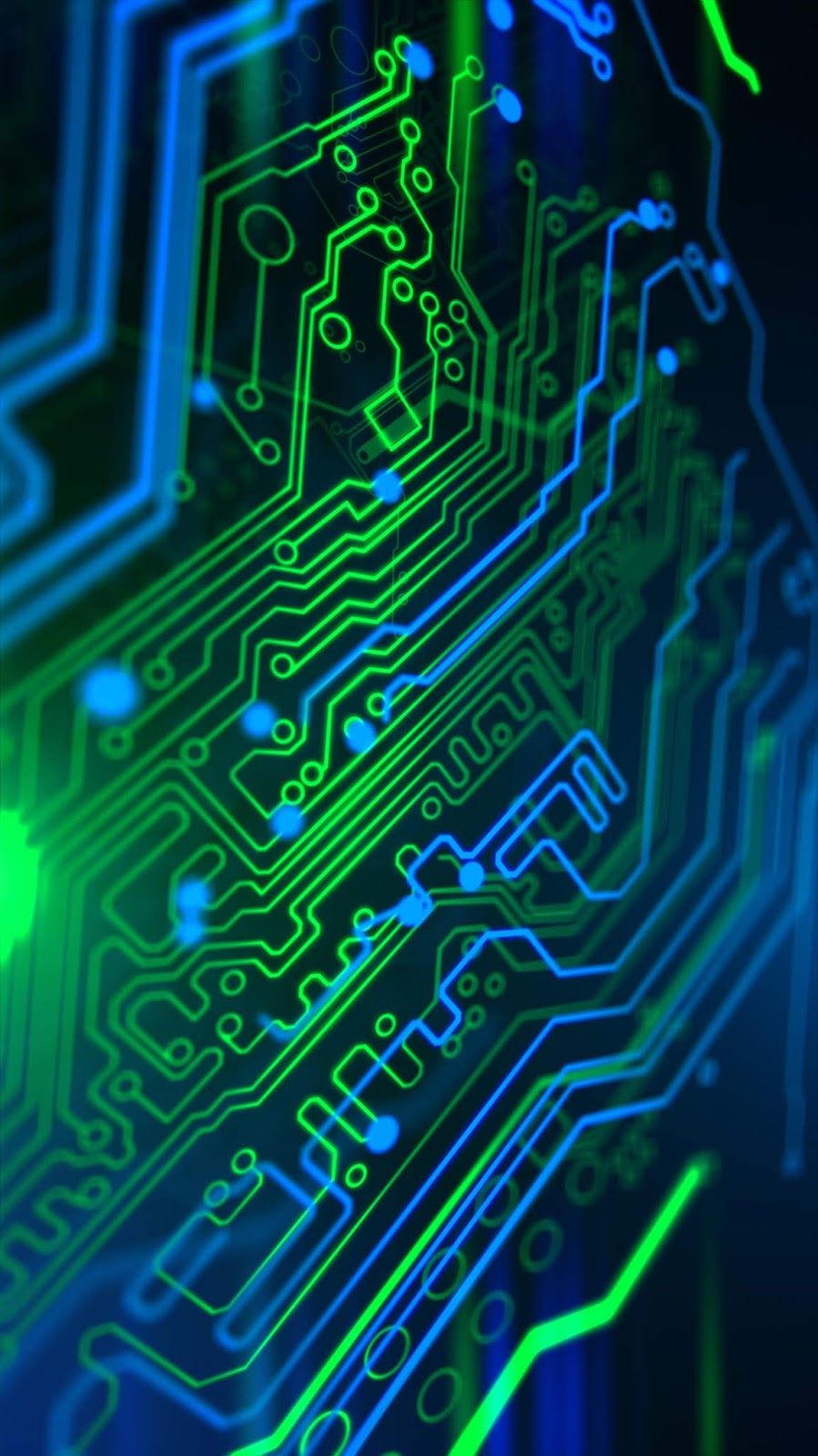 Circuit board phone wallpaper collection