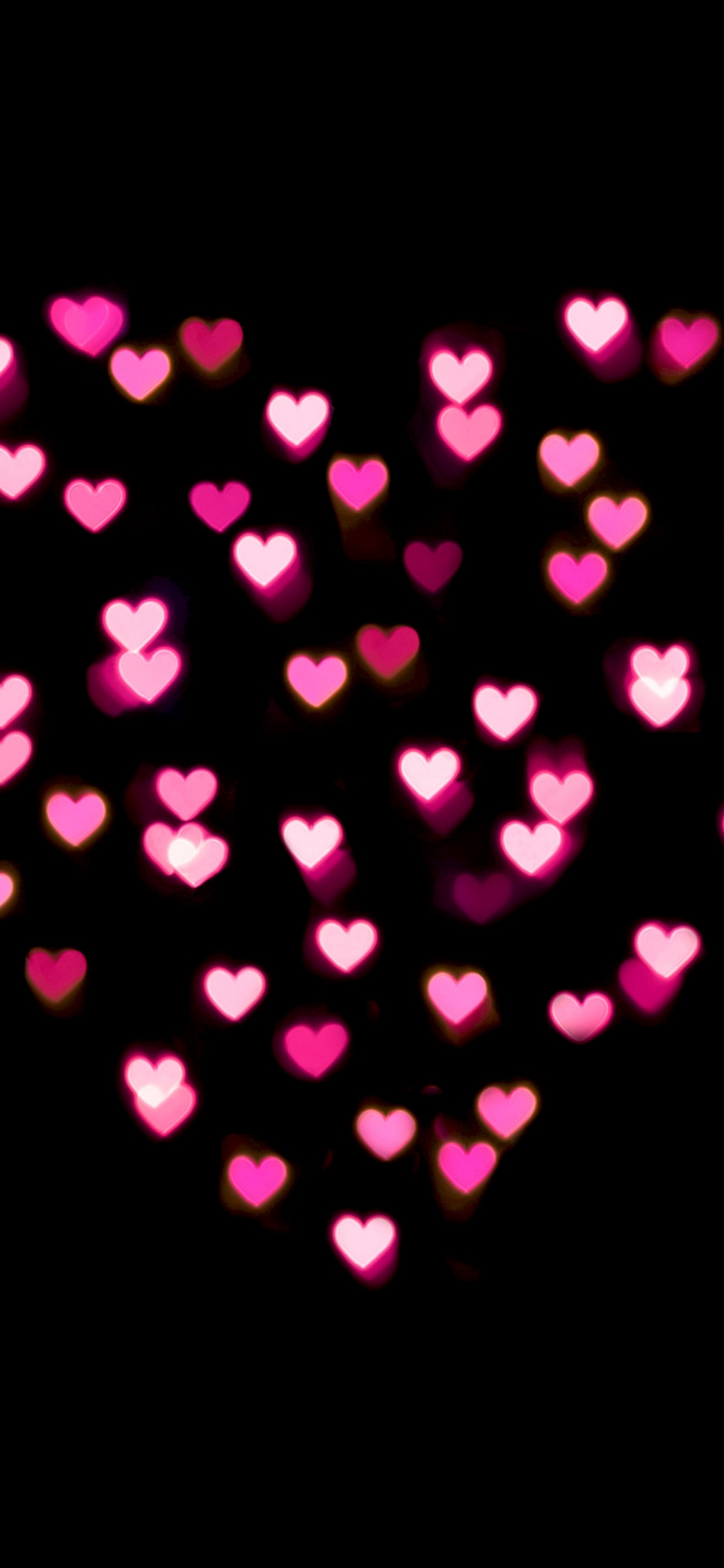 Love heart Wallpaper 4K, Pink hearts
