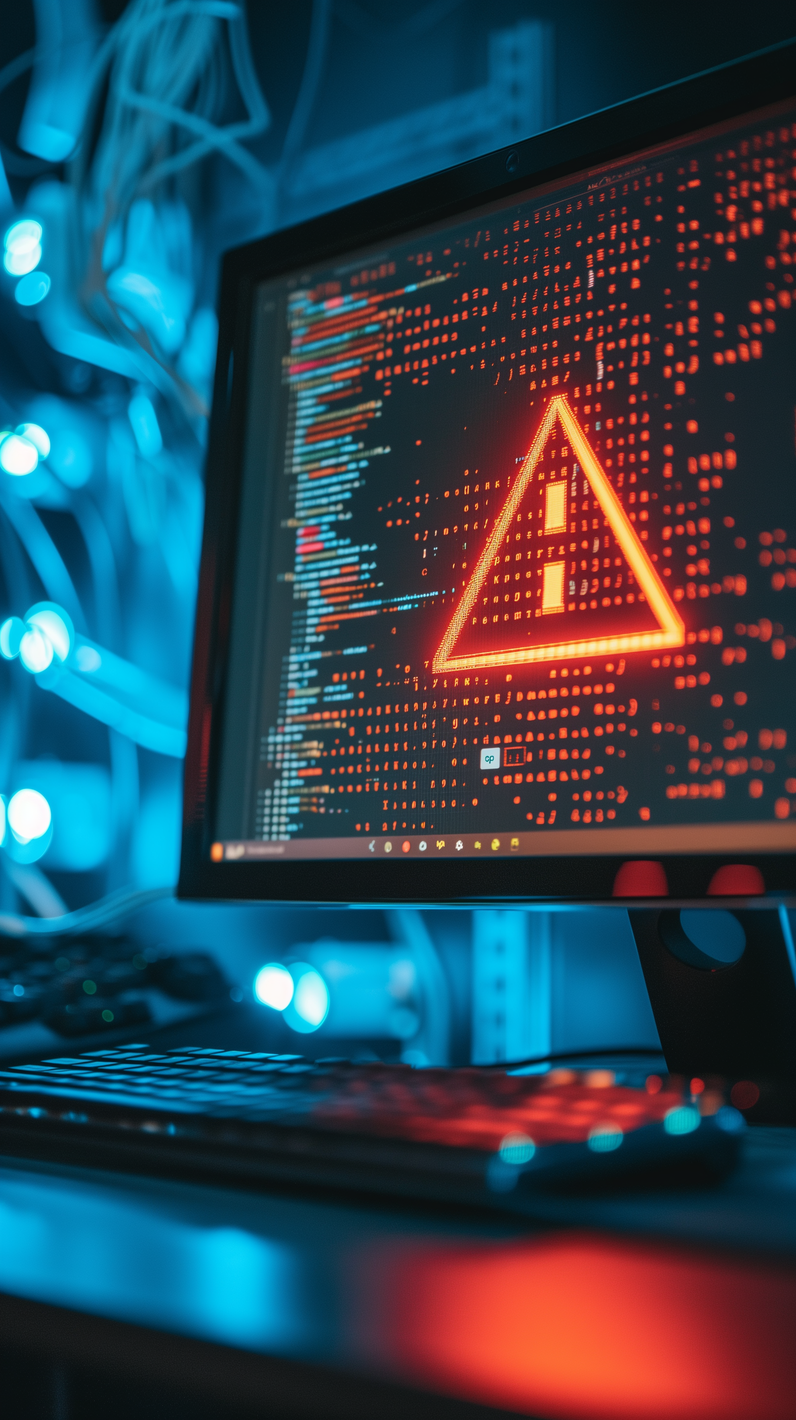 Tech Error Alert Wallpaper