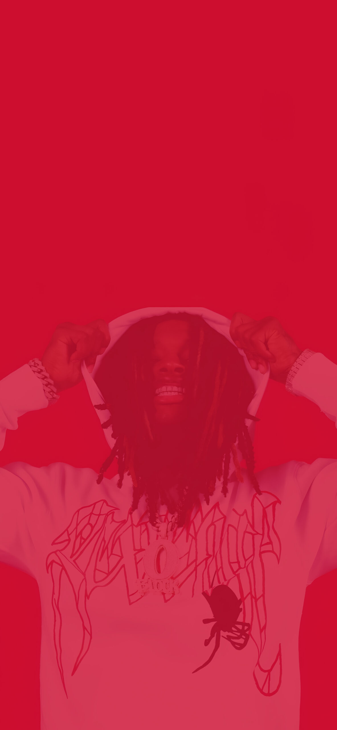 King Von Rapper Red Wallpaper