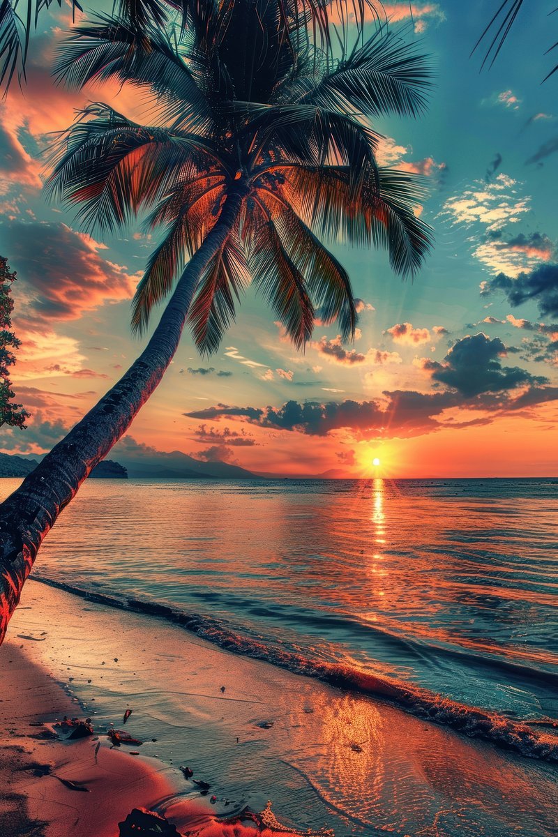 Beach Sunset Image. Free Photo, PNG