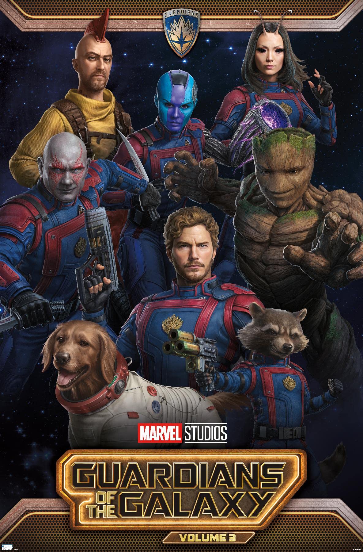 Trends International Marvel Guardians of the Galaxy Vol 3 Group Wall Poster