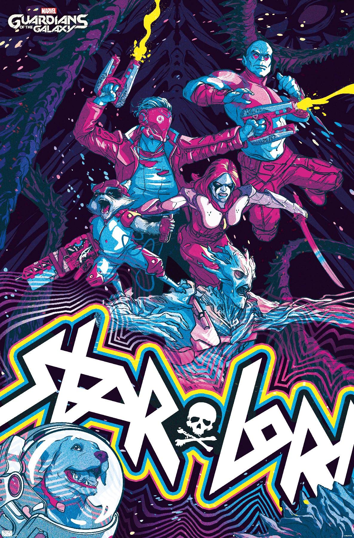 Trends International Marvel's Guardians of the Galaxy Video Game Colorful Wall Poster