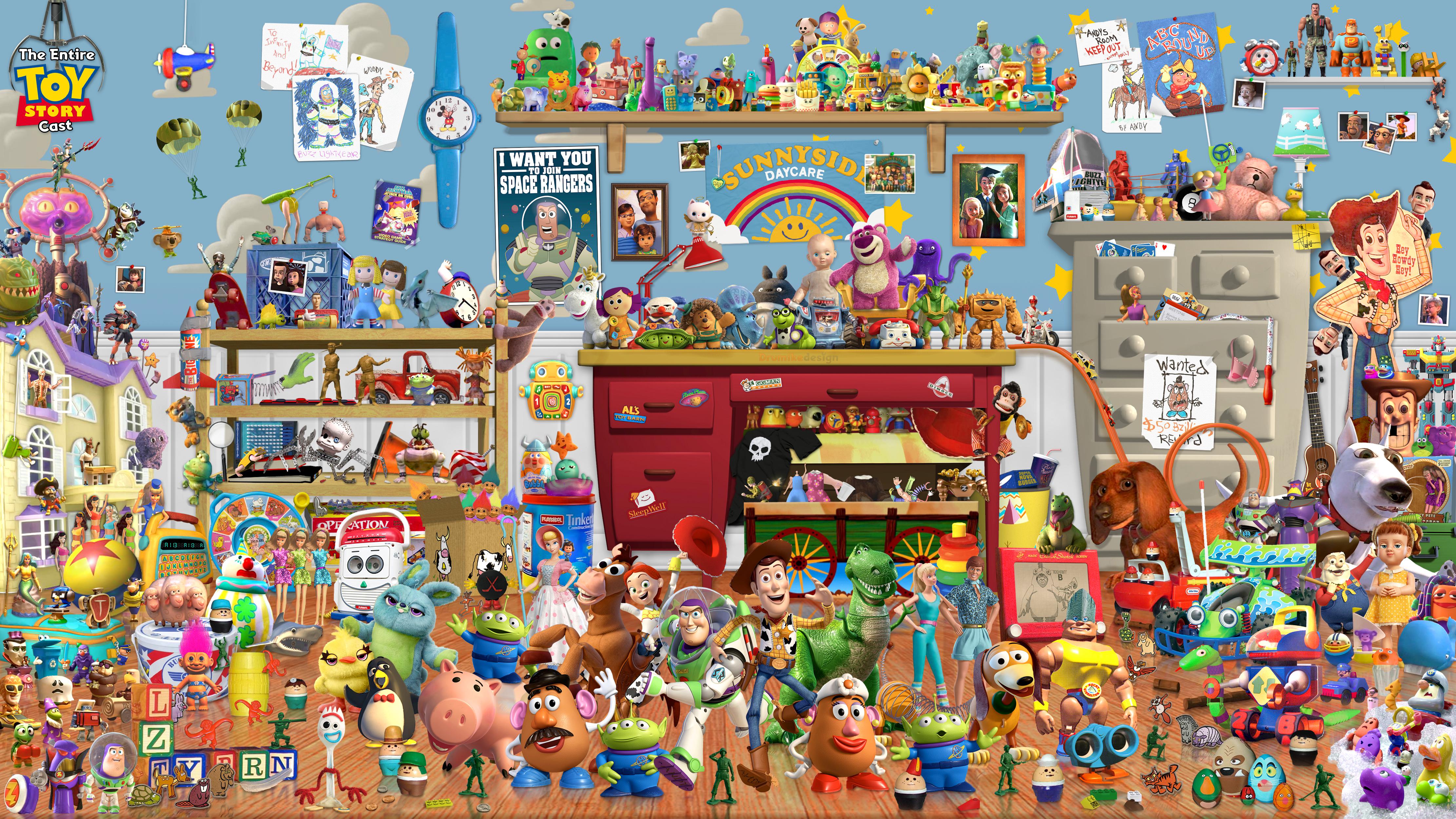 The Entire Toy Story Cast Wallpaper, r