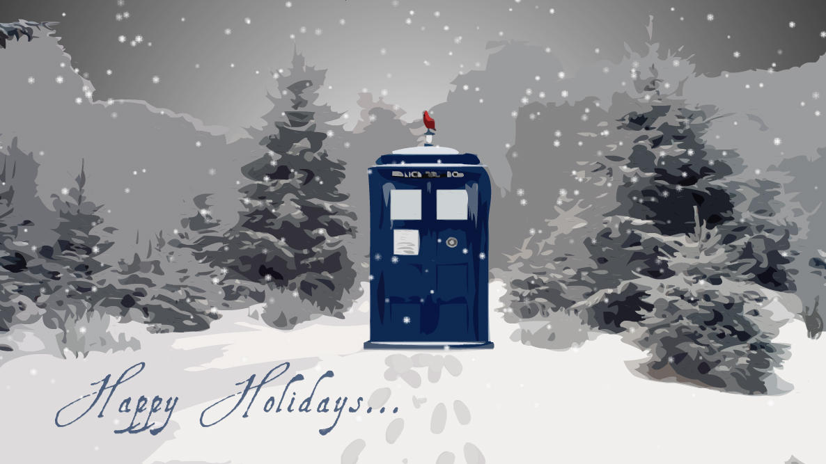 Happy Holidays Doctor Who E Card