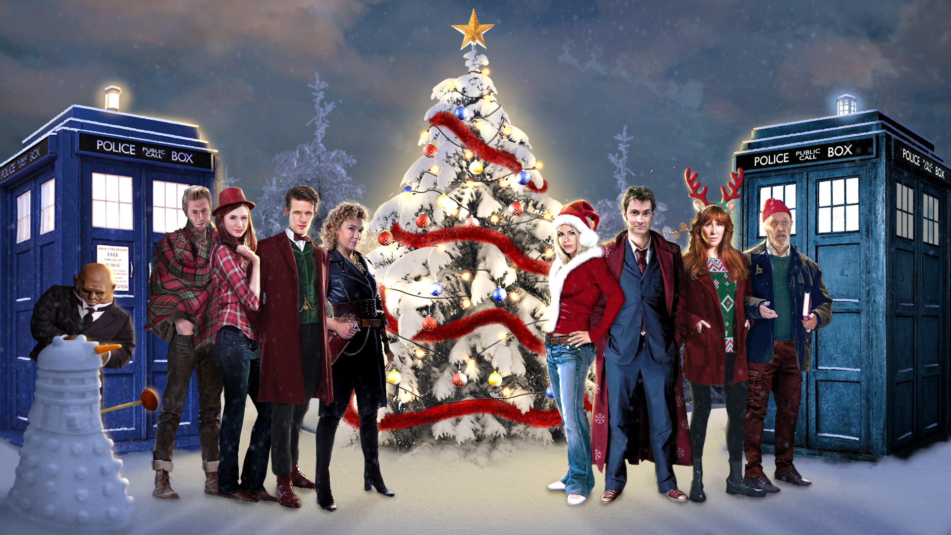 Made a christmas fan art with my