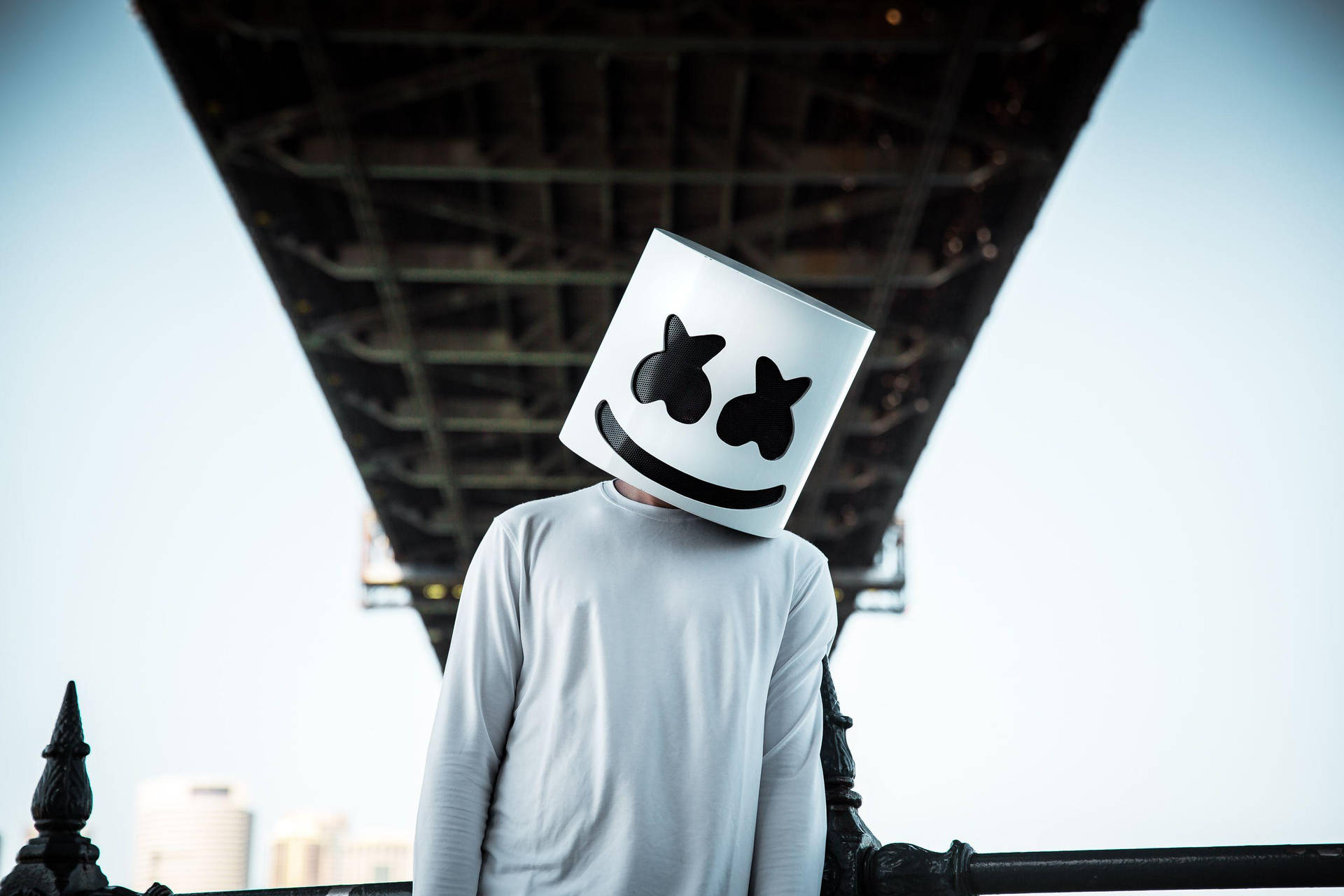 Marshmello Under Bridge Wallpaper