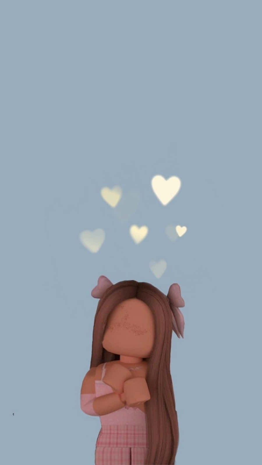 Minimalist Girl Hearts Picture