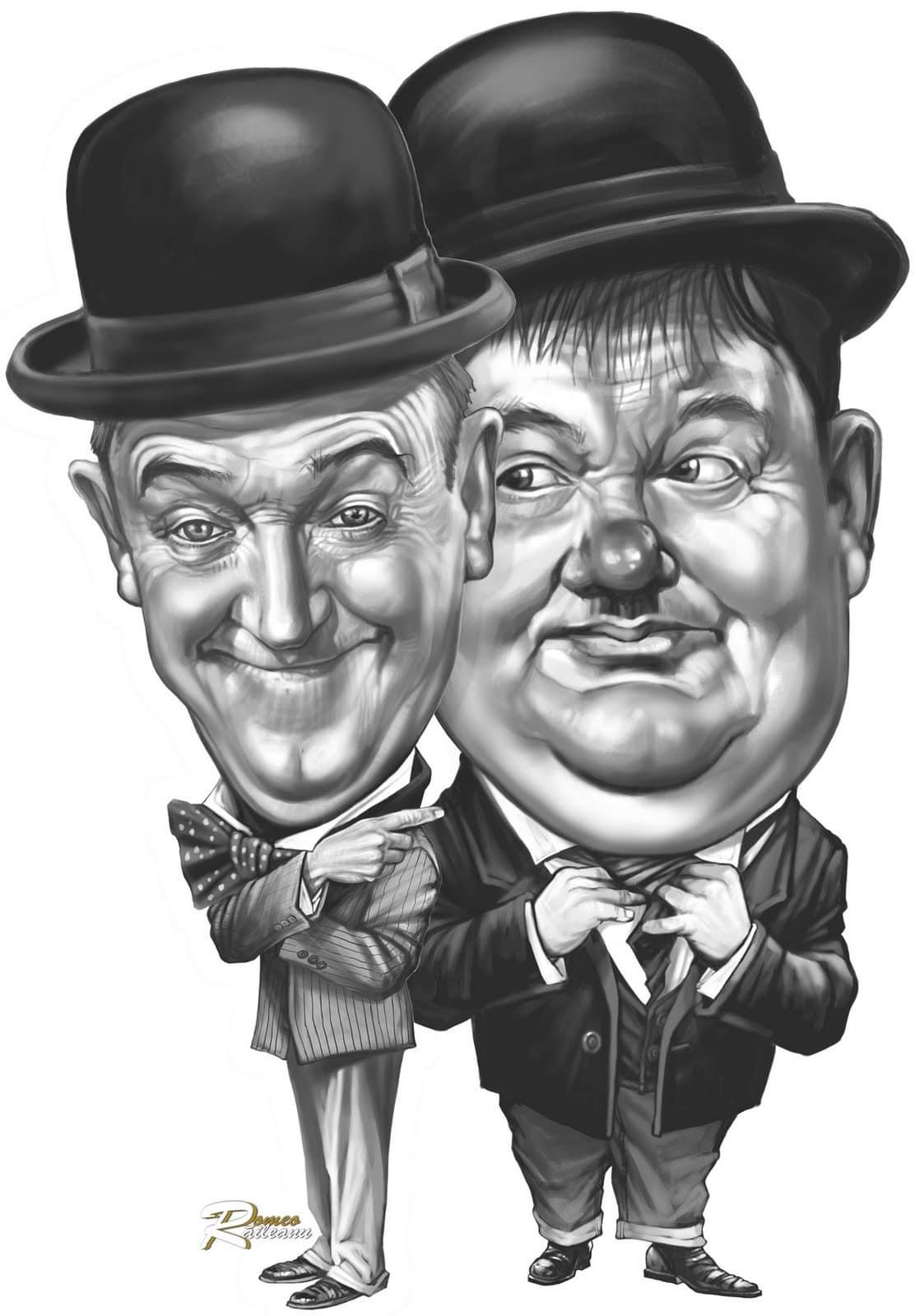 Laurel and Hardy 'Art and Caricatures