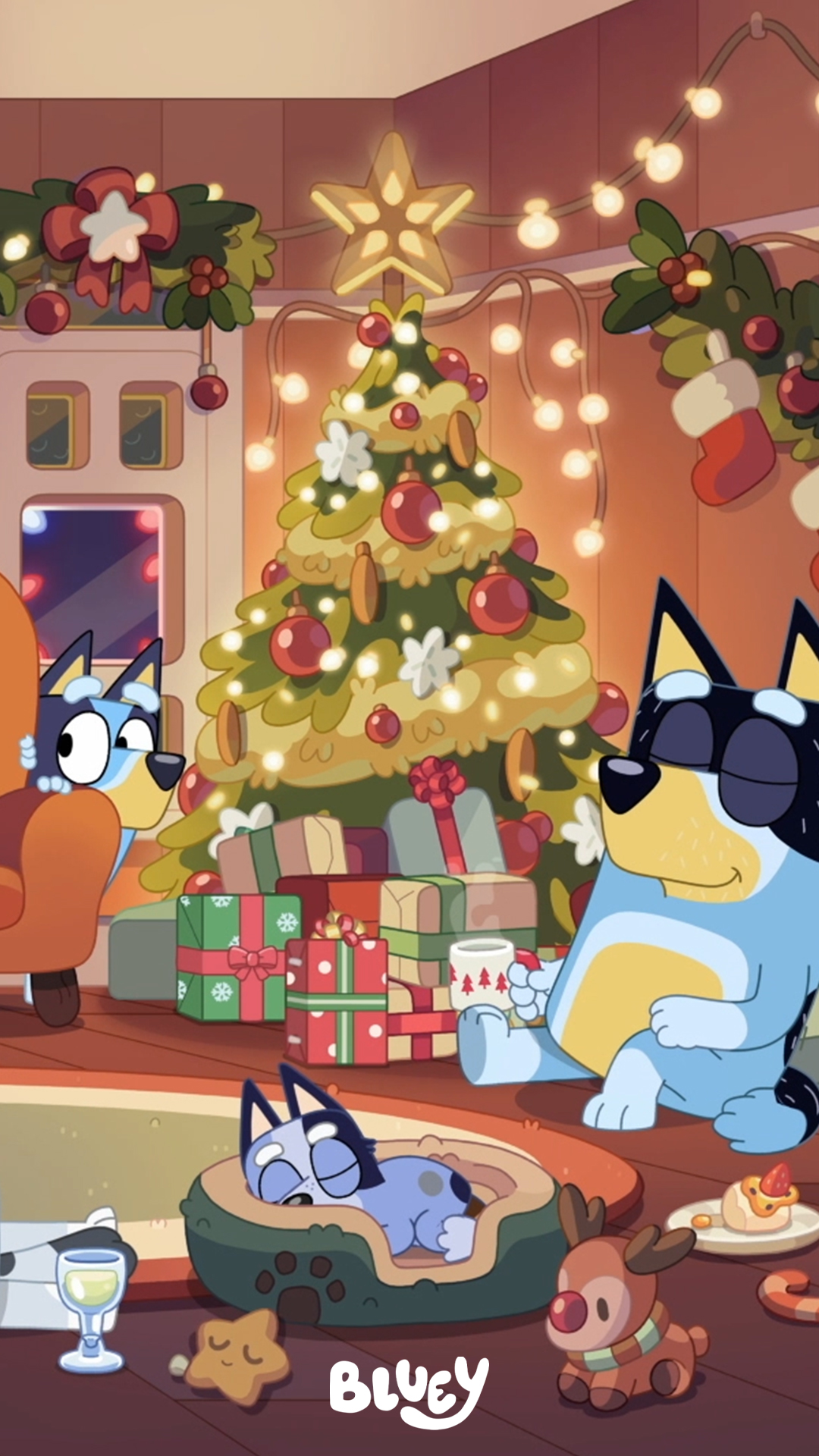 Bluey Christmas Wallpapers - Wallpaper Cave