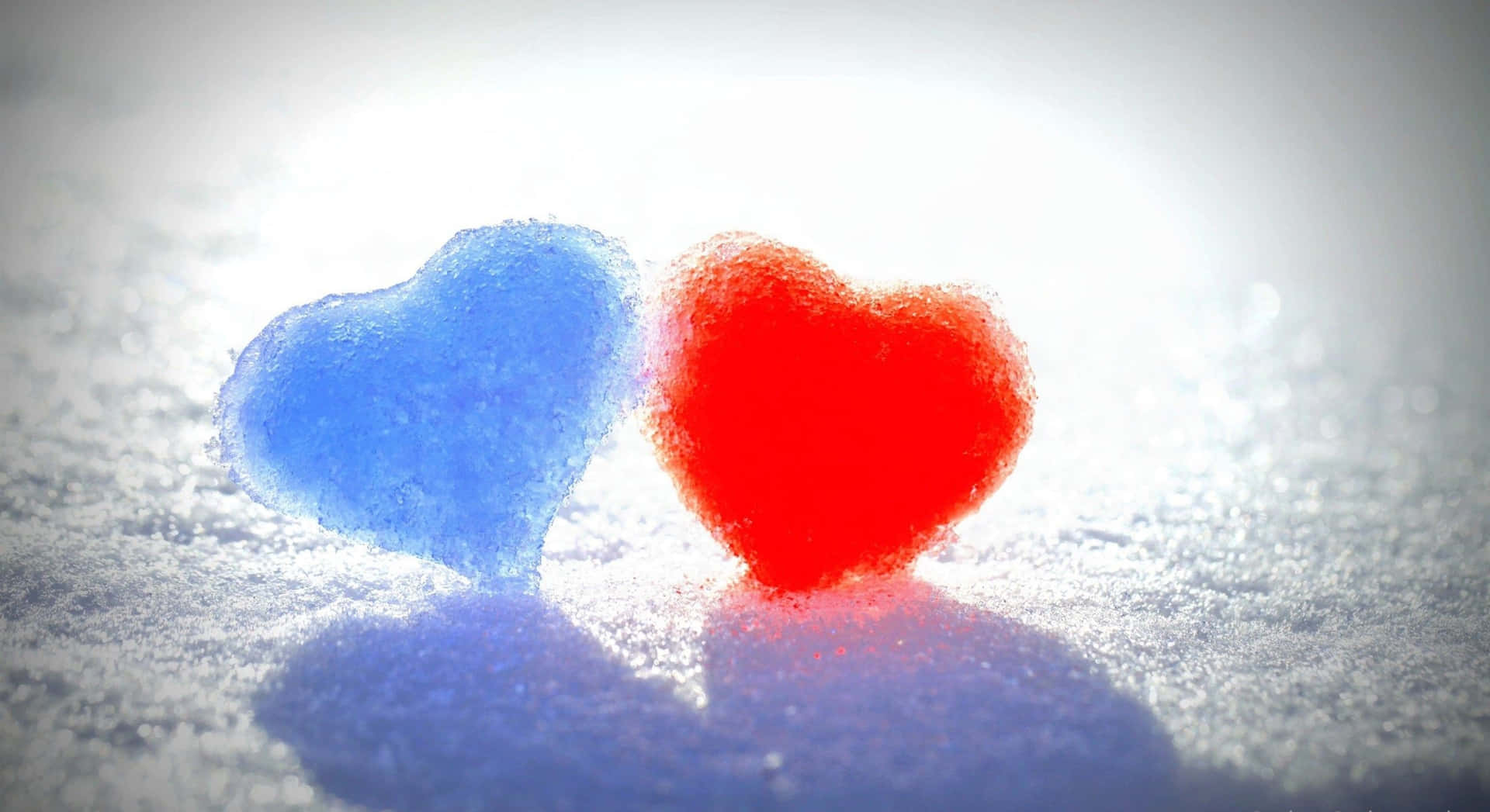 Blue Hearts Love Background