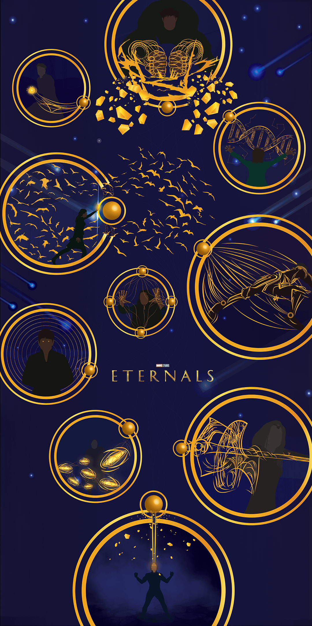 Eternals Multi Character Illustration