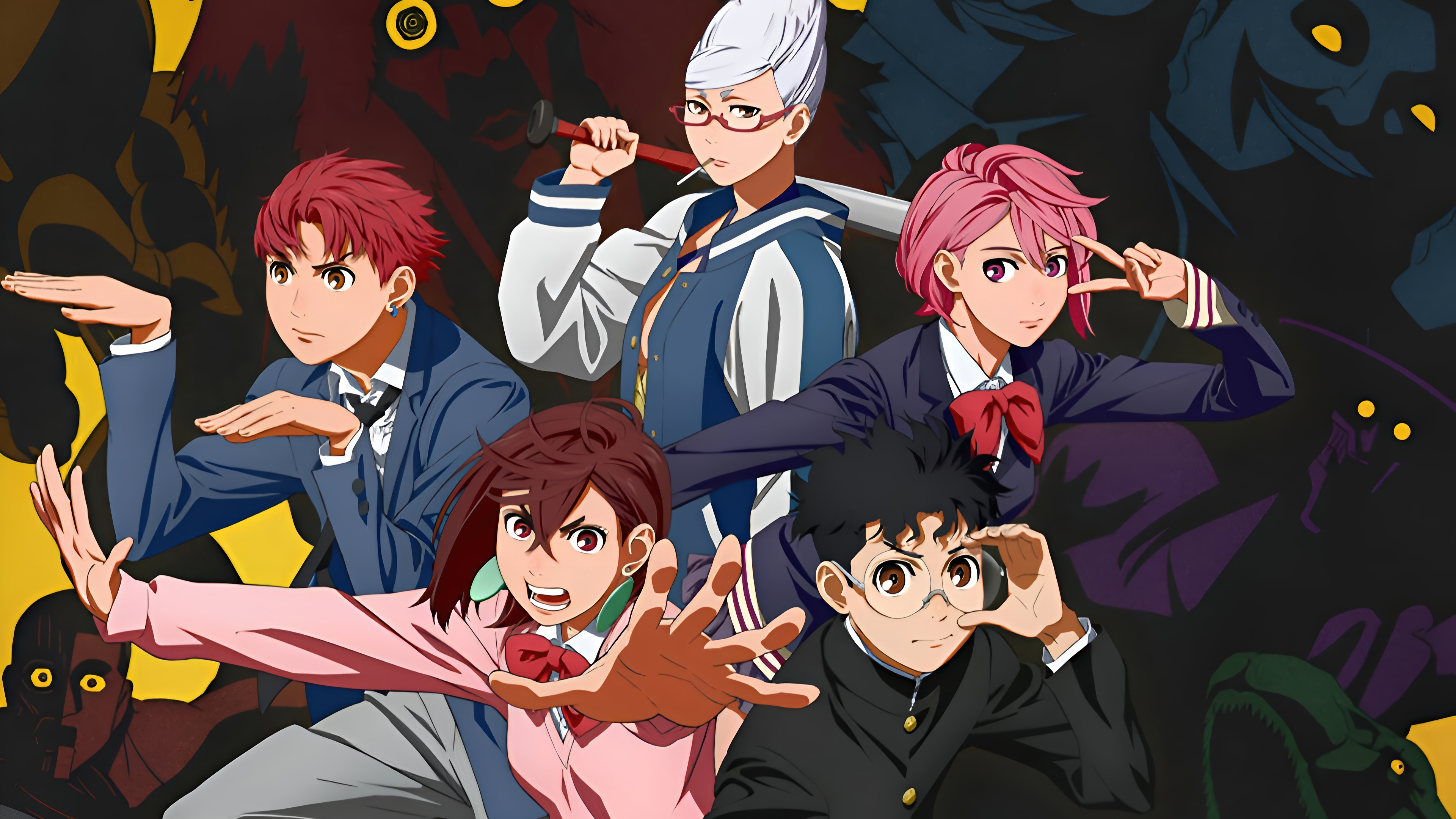 Dandadan Anime Characters Wallpaper 4K