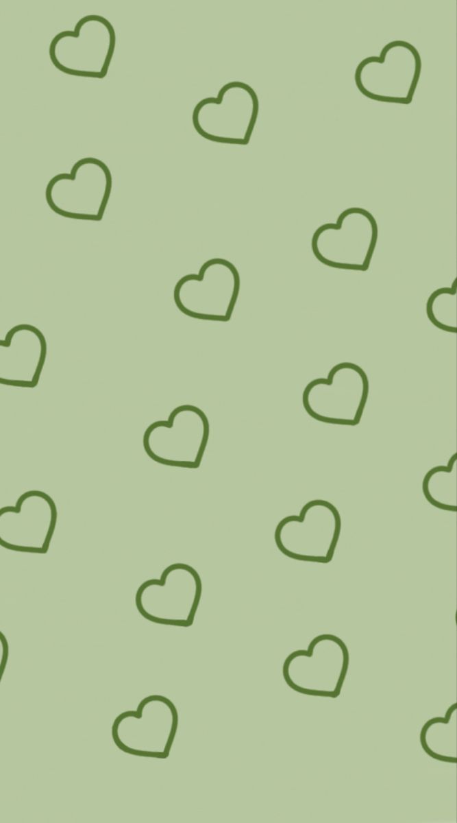 sage green hearts wallpaper