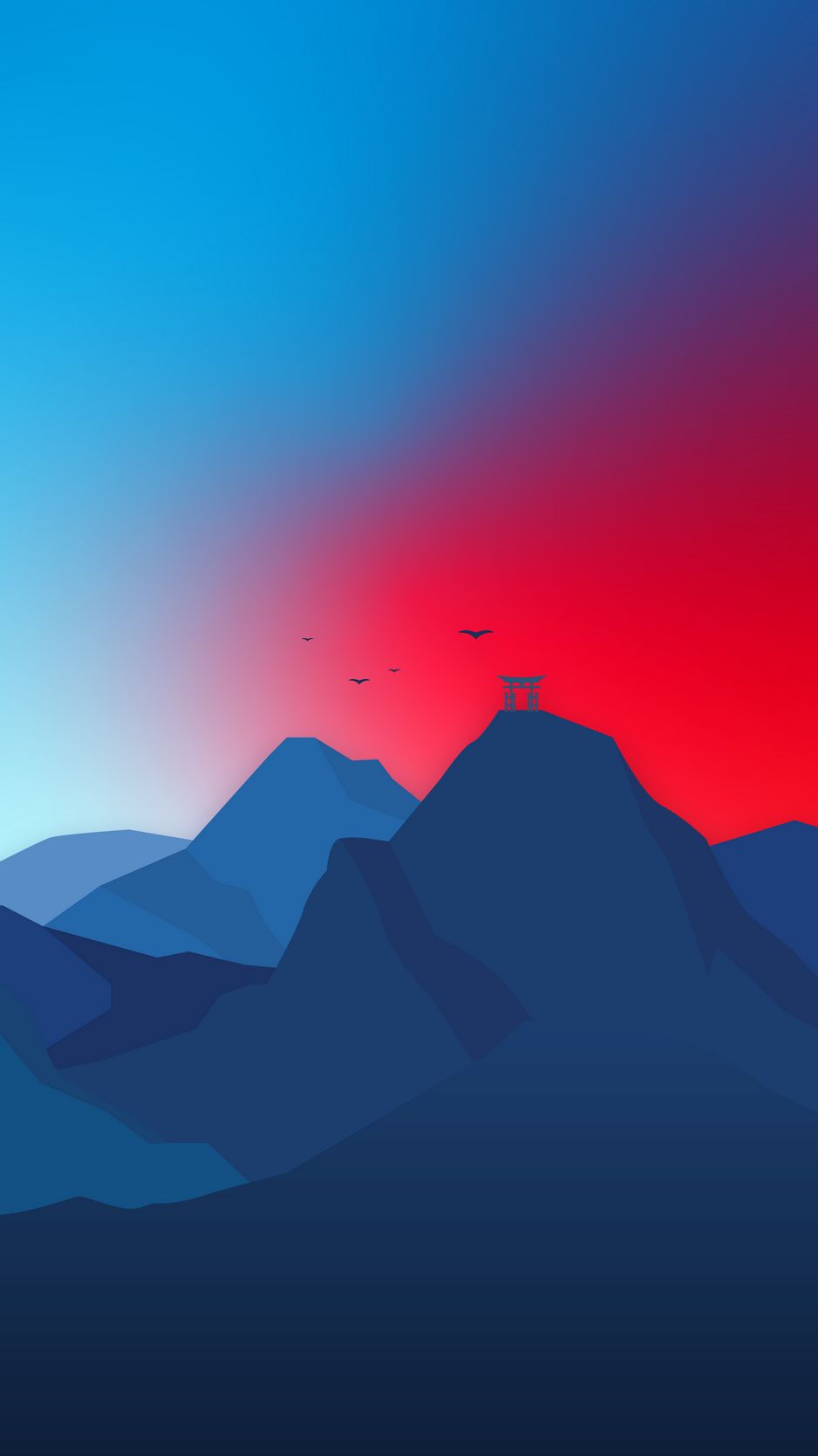 Download wallpaper 938x1668 mountains