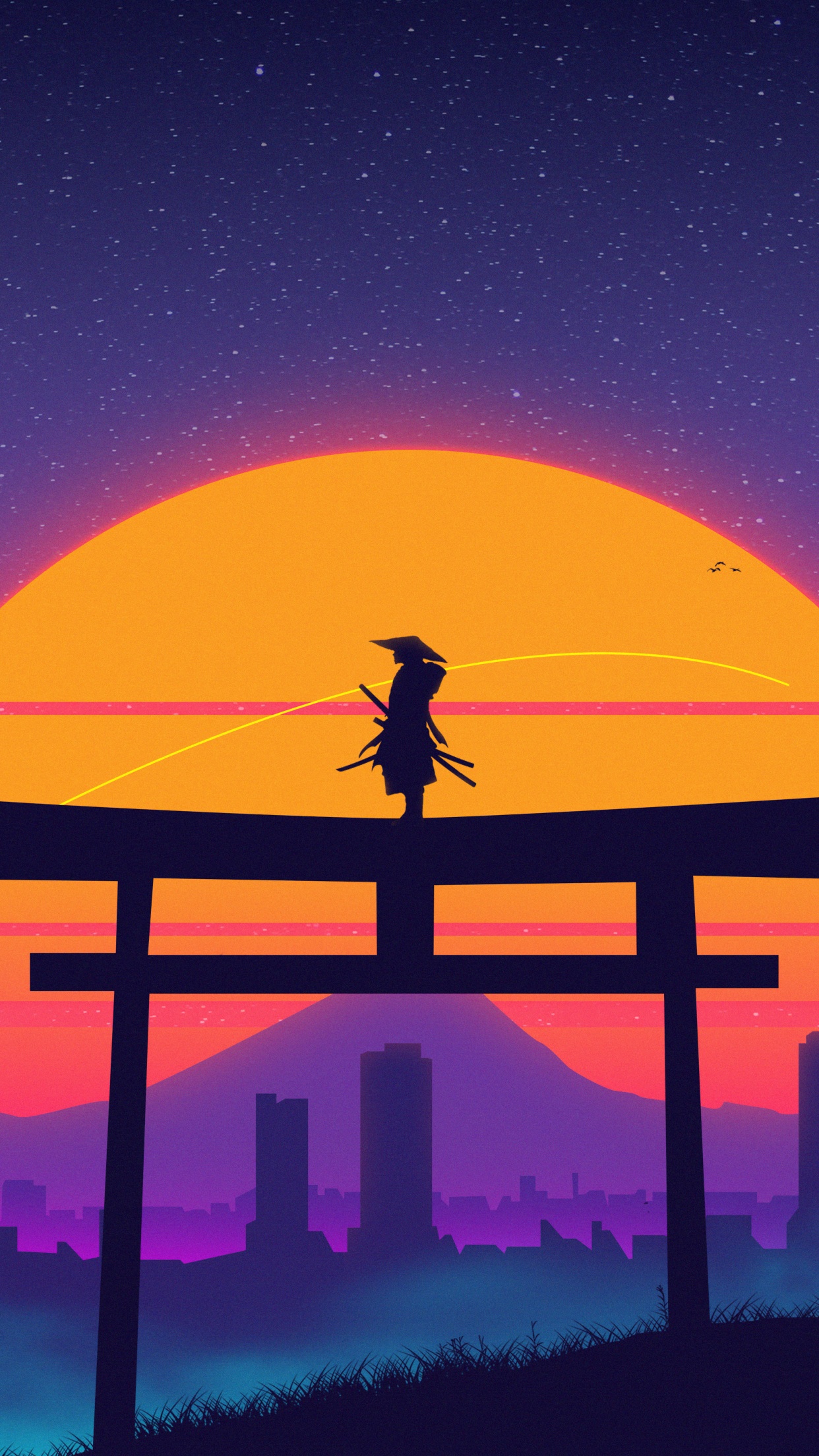 Samurai Wallpaper 4K, Torii gate