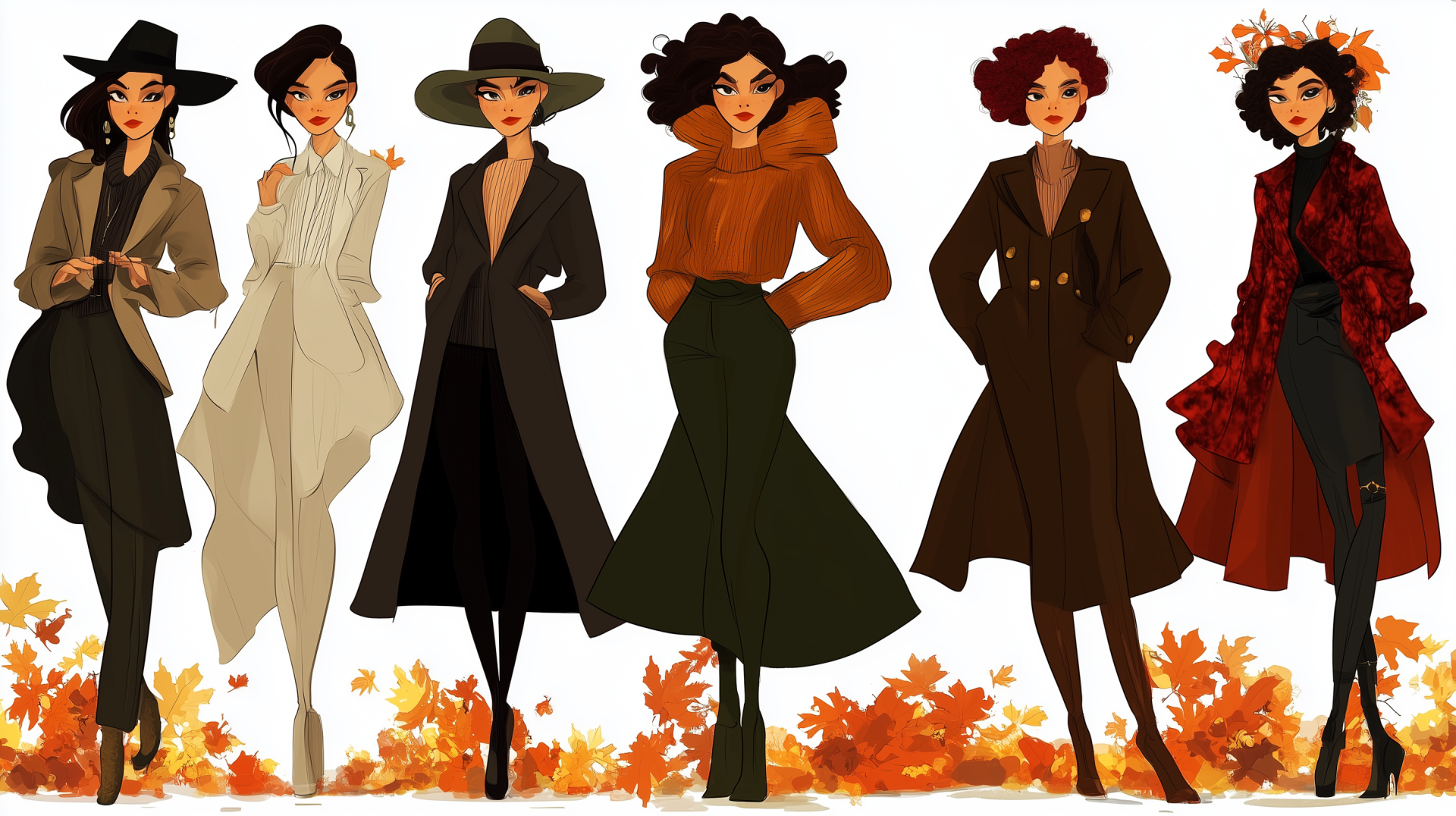 Chic Fall Fashion: Elegant Women's HD