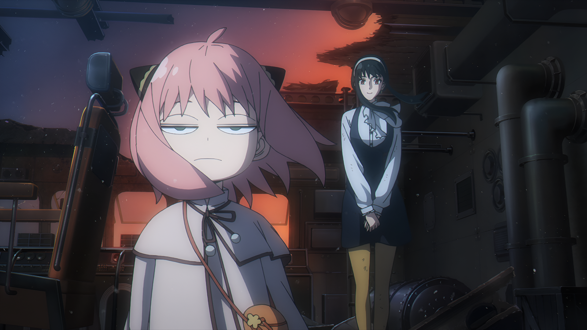 Download Anime Spy X Family Code: White Anya Forger Yor Forger 4k Ultra HD Wallpaper