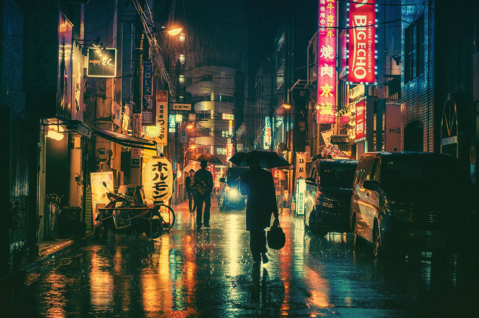 Rainy Night In Tokyo Wallpaper