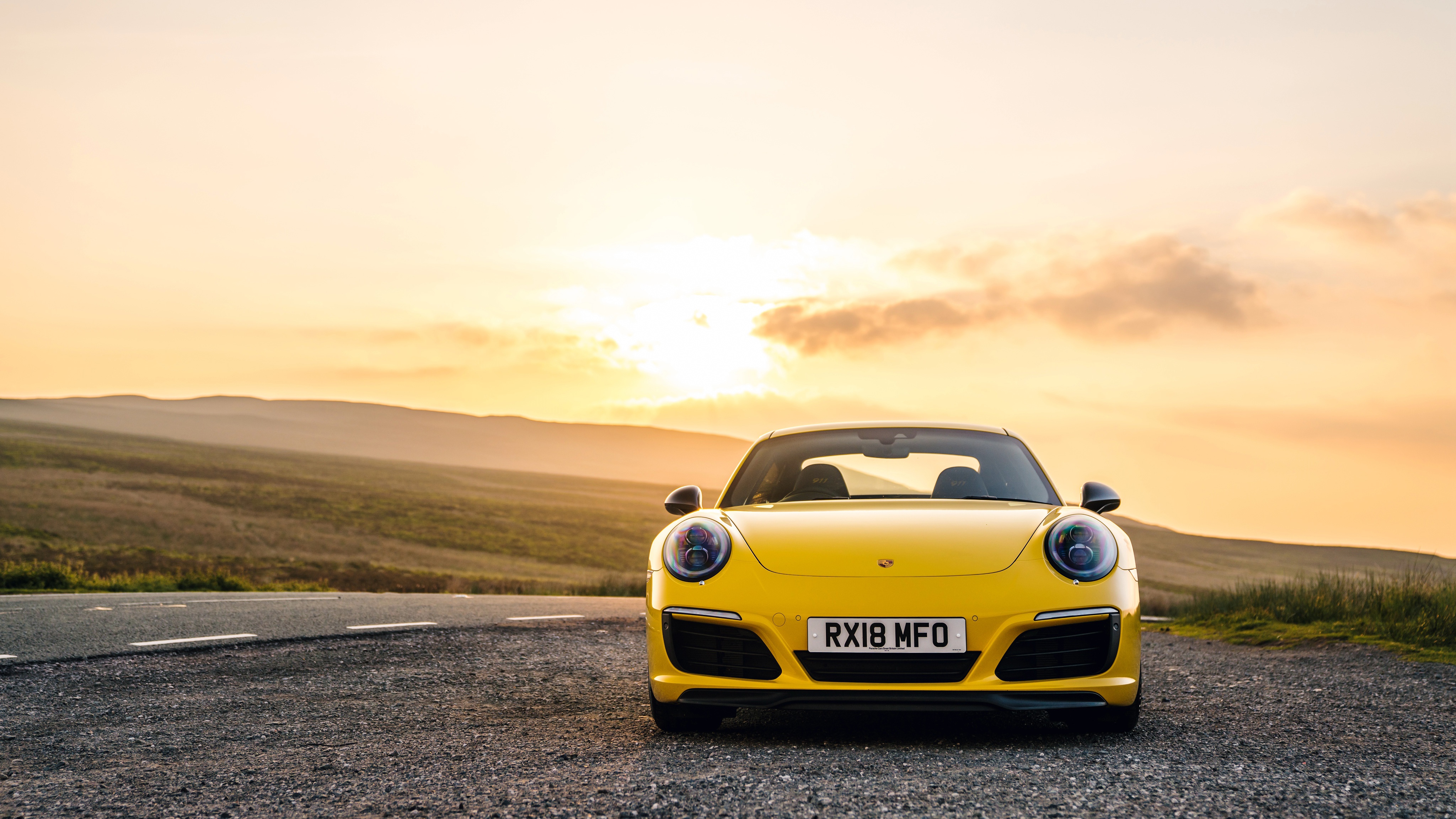 Download Porsche 911 Carrera Yellow Car