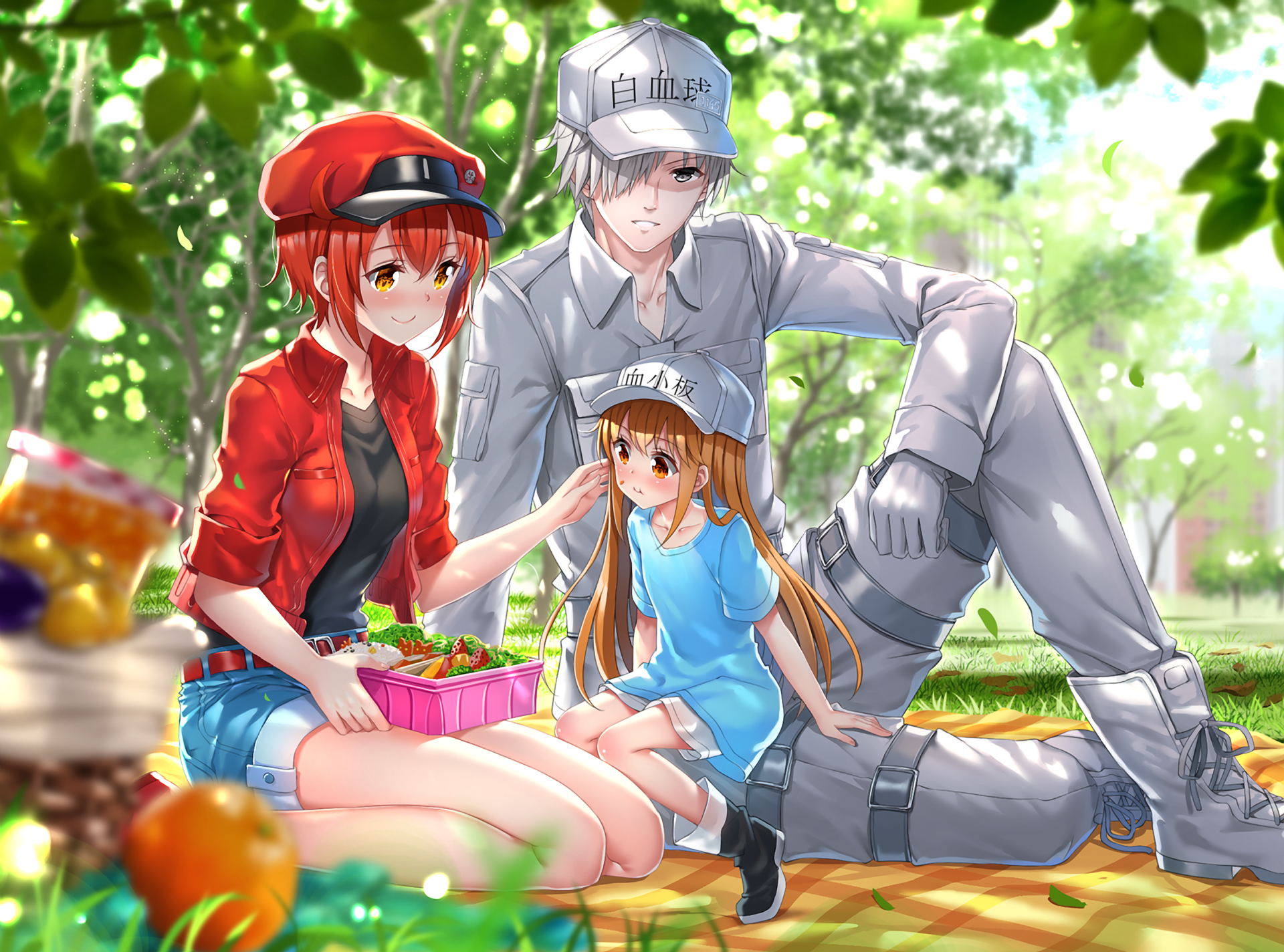 HD Anime Picnic Wallpaper
