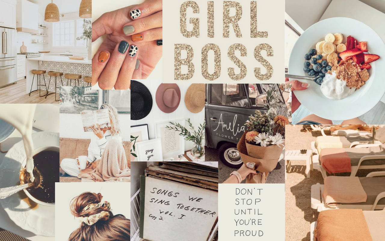 Girl Boss Aesthetic Computer Wallpaper