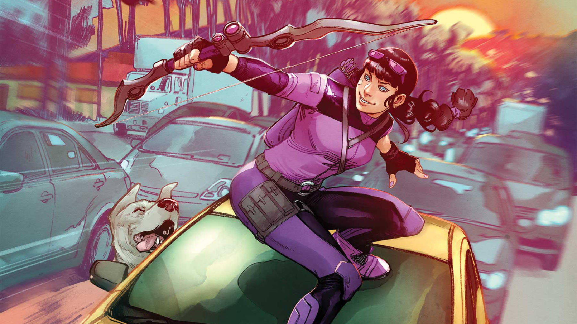 Kate Bishop Comics 2021 Cover Wallpaper