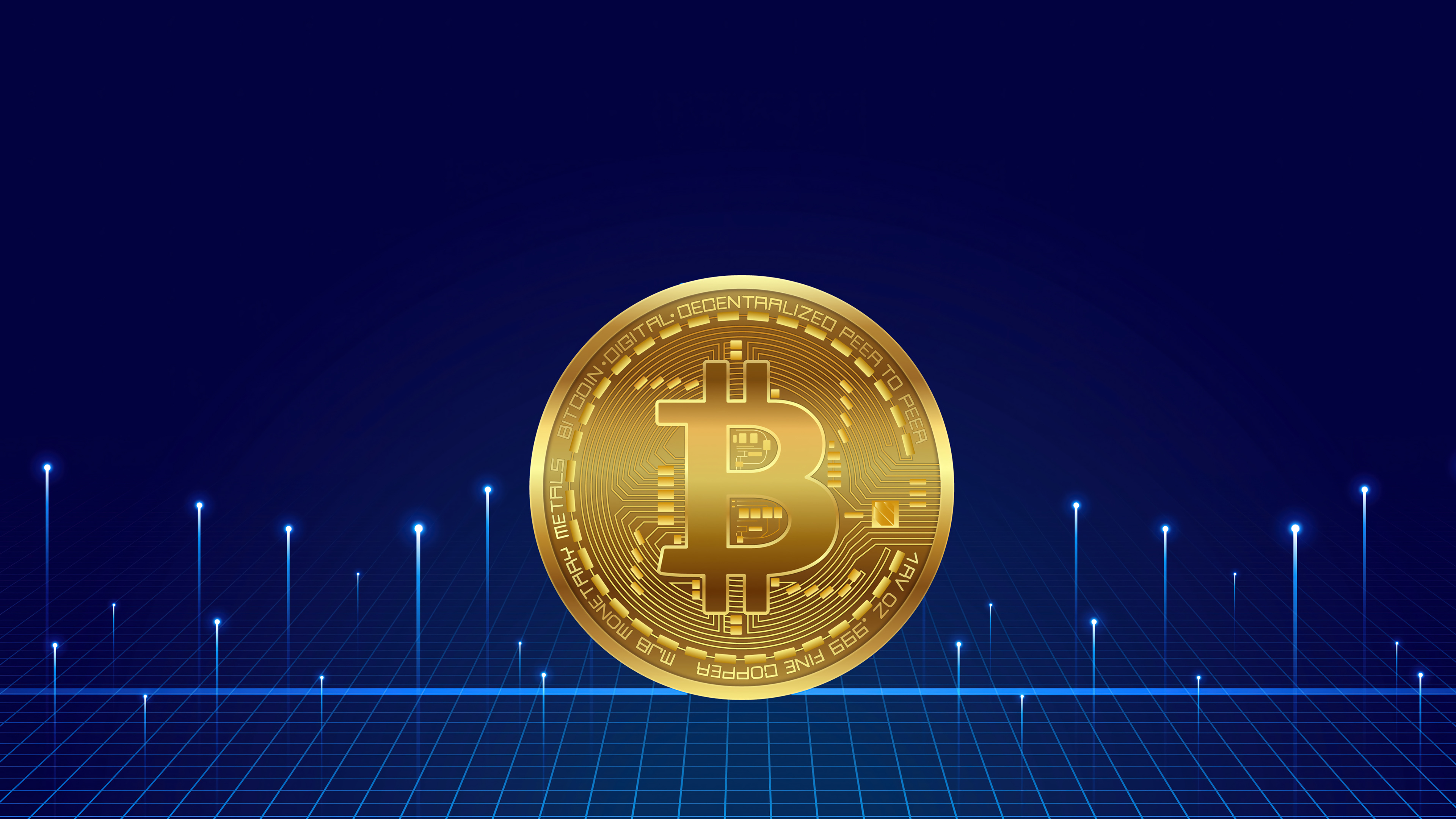 Bitcoin Background Wallpaper 4K HD PC