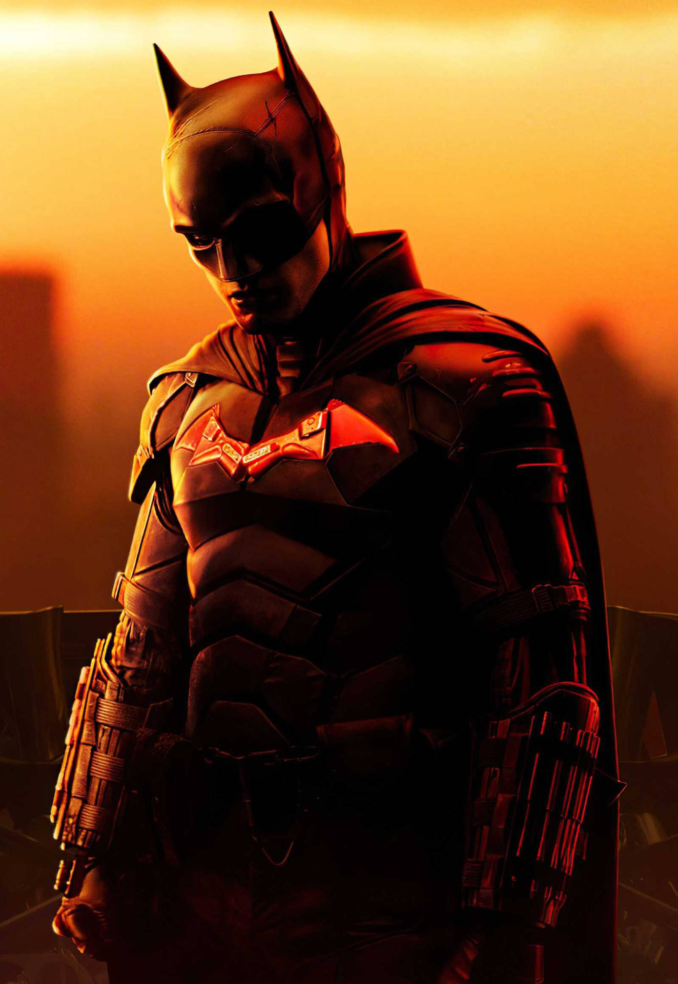 Download Orange The Batman iPhone Wallpaper