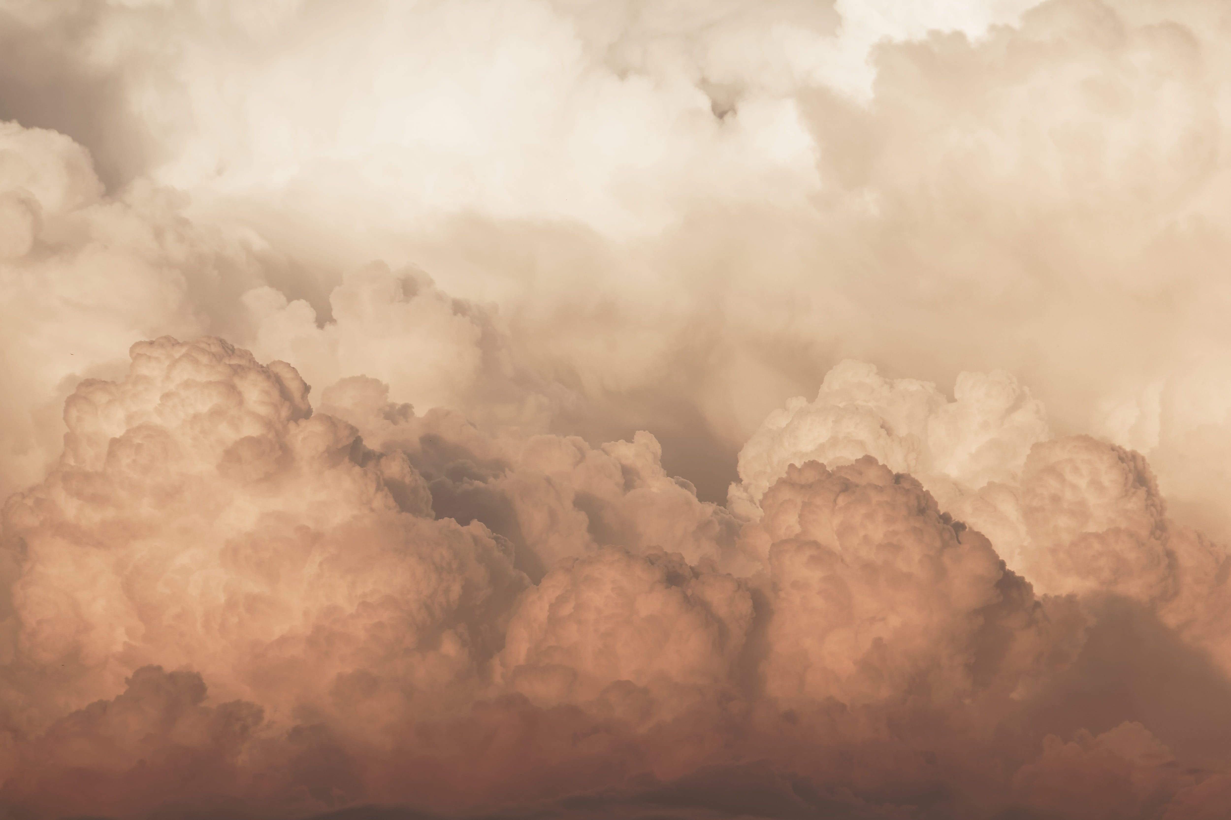 HD wallpaper: cloud, red cloud, cloud